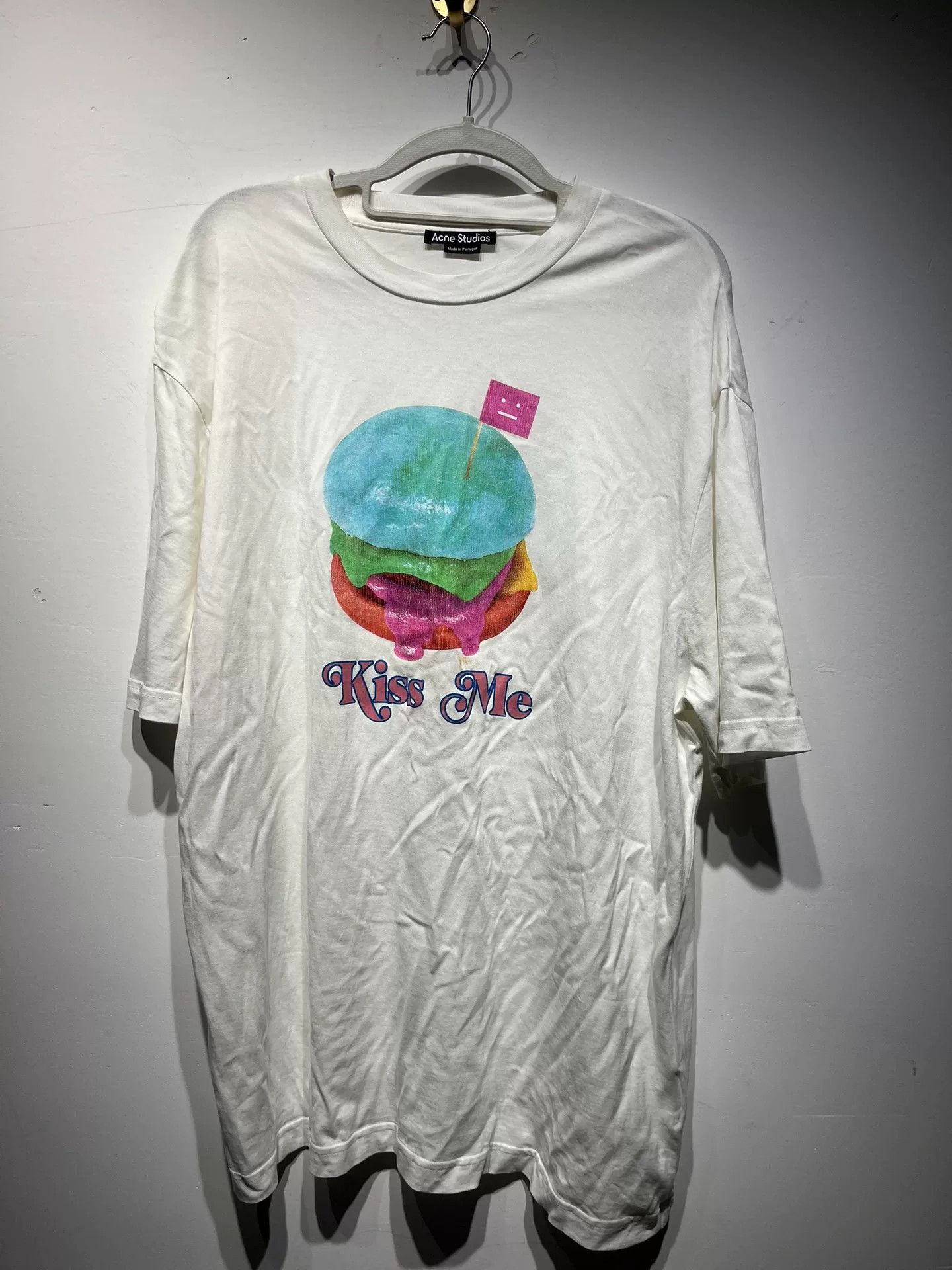 Acne Studios Acne Studios Printed Graphic White T-Shirt XXS Men Size US XXS / EU 40 - 1 Thumbnail