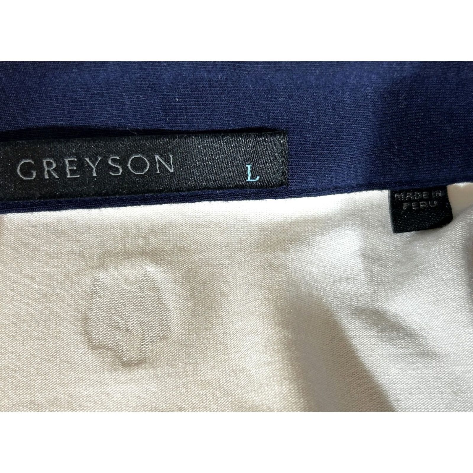 Vintage Greyson Polo Shirt Mens L White Long Sleeve Golf Performance Lightweight Regular Fit Size US L / EU 52-54 / 3 - 7 Thumbnail