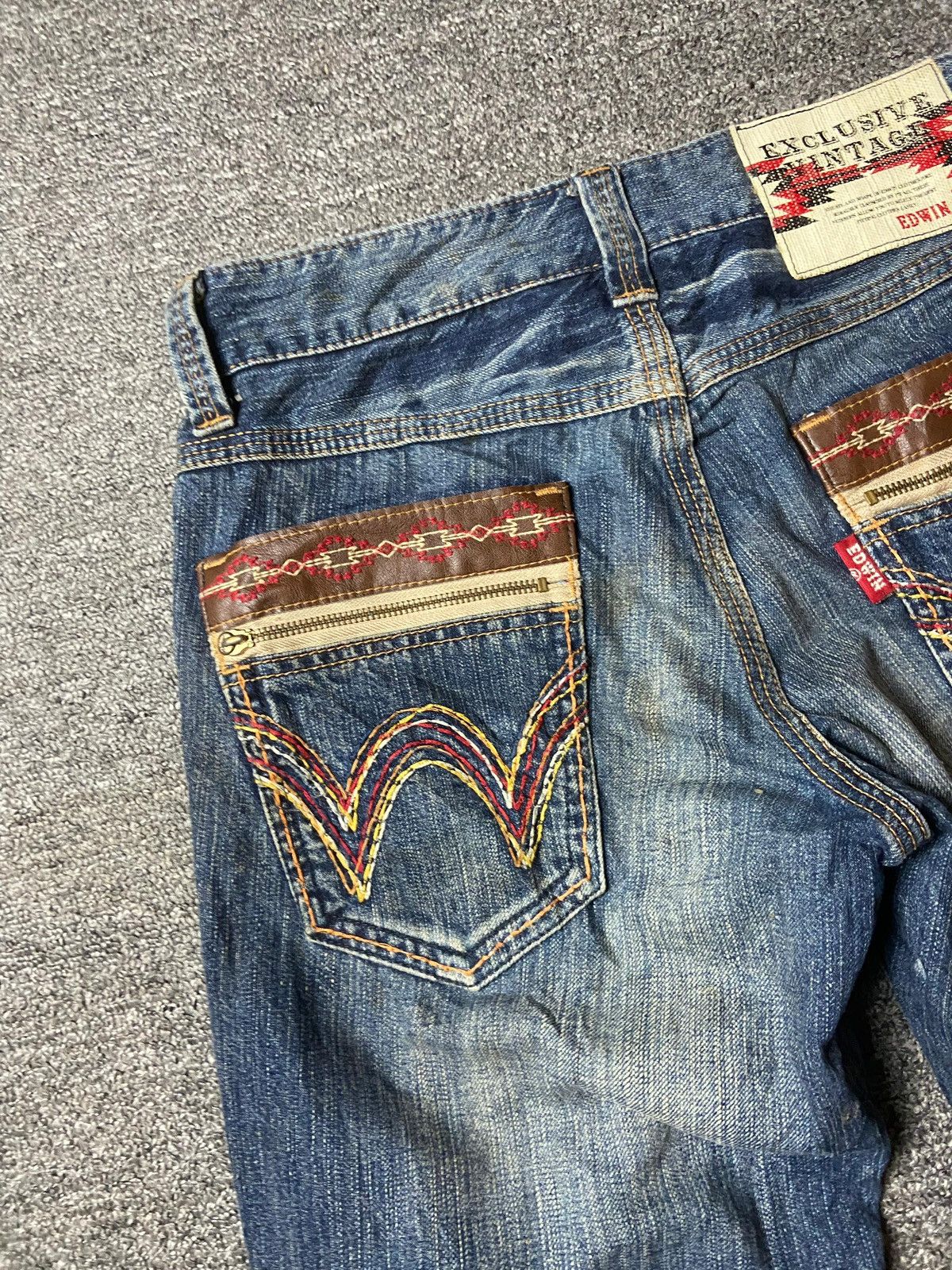 Edwin × Japanese Brand × Vintage Vintage Edwin Exclusive XV Denim Jeans Shorts (128) Size US 32 / EU 48 - 4 Thumbnail