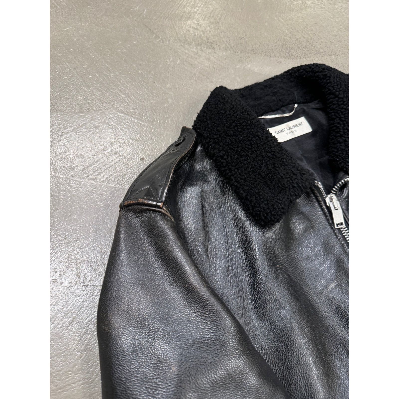 Saint Laurent Paris A/W13 Saint Laurent by Hedi Slimane aviator shearling jacket Size US M / EU 48-50 / 2 - 6 Thumbnail