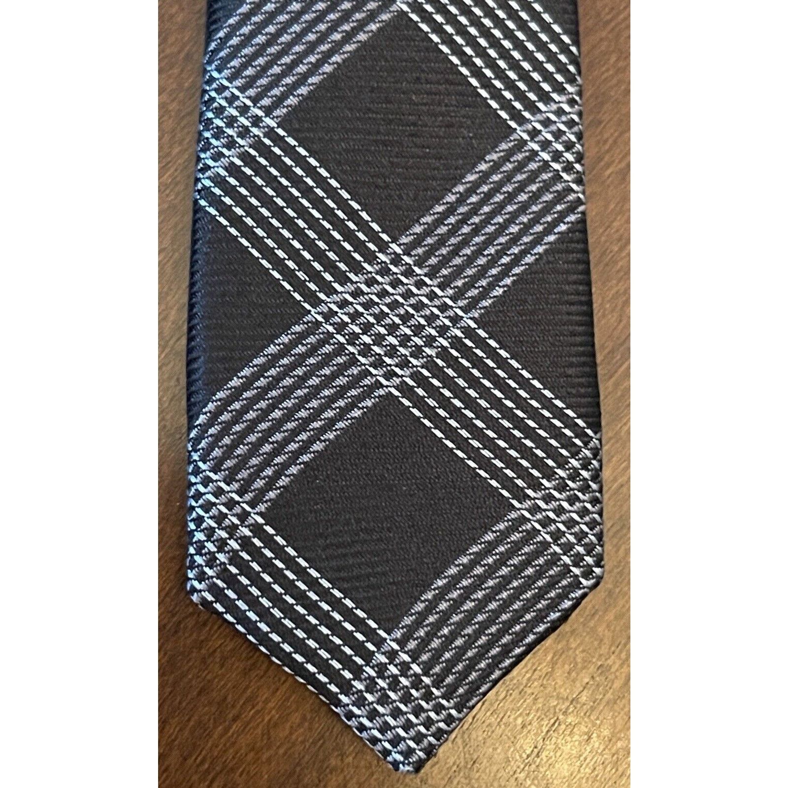 Merona Merona Black 100% Silk Men’s Neck Tie Made In China Size ONE SIZE - 6 Thumbnail