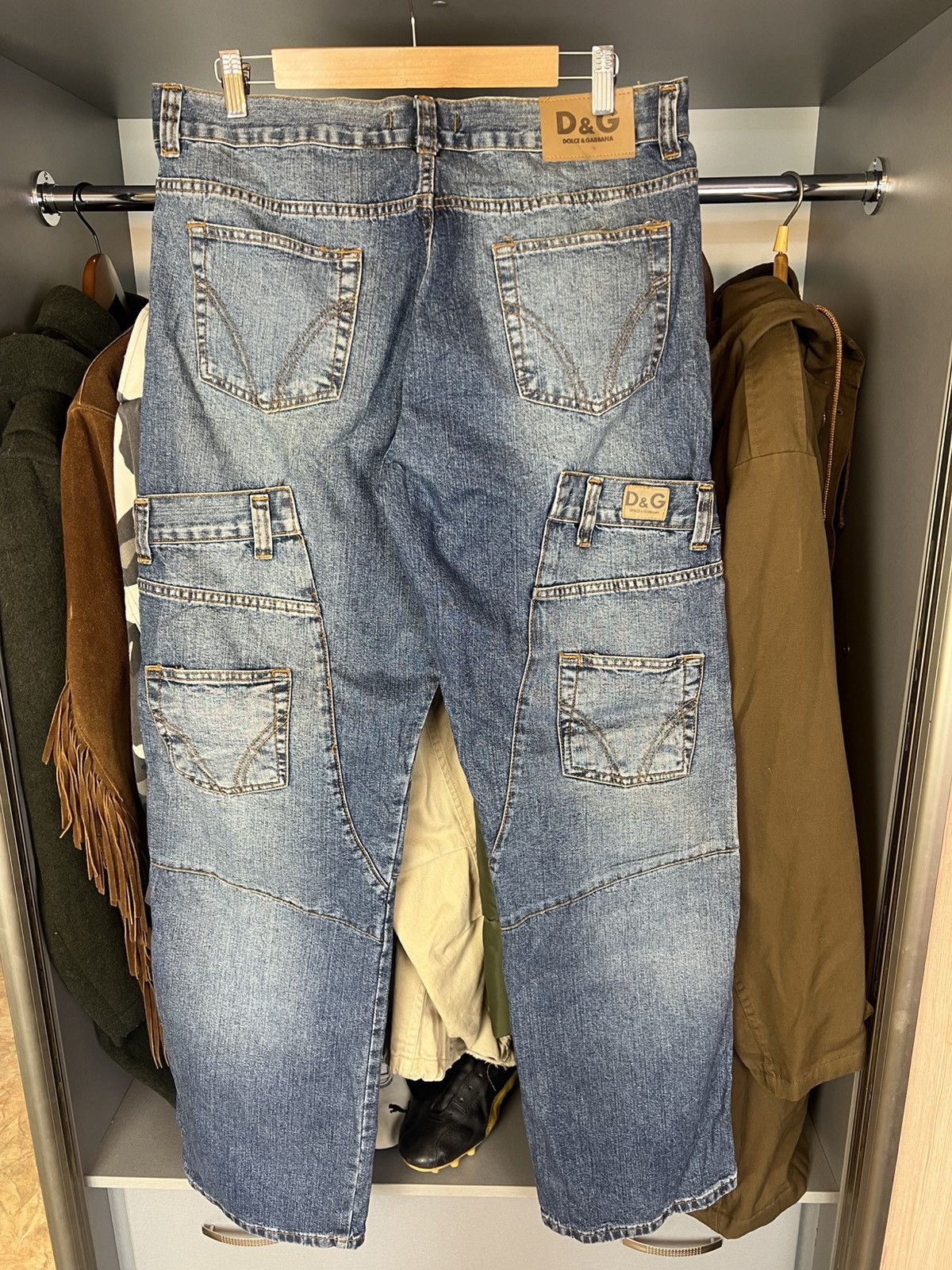 Dolce & Gabbana Vintage Dolce Gabbana Y2K big logo Jeans pants Size US 34 / EU 50 - 4 Thumbnail