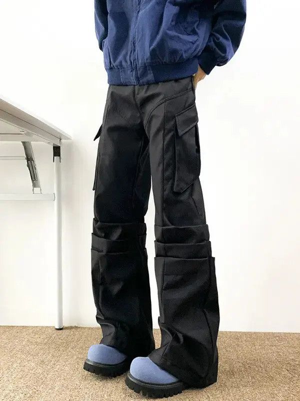 Japanese Brand Retro loose straight leg micro flared jeans Size US 32 / EU 48 - 1 Thumbnail