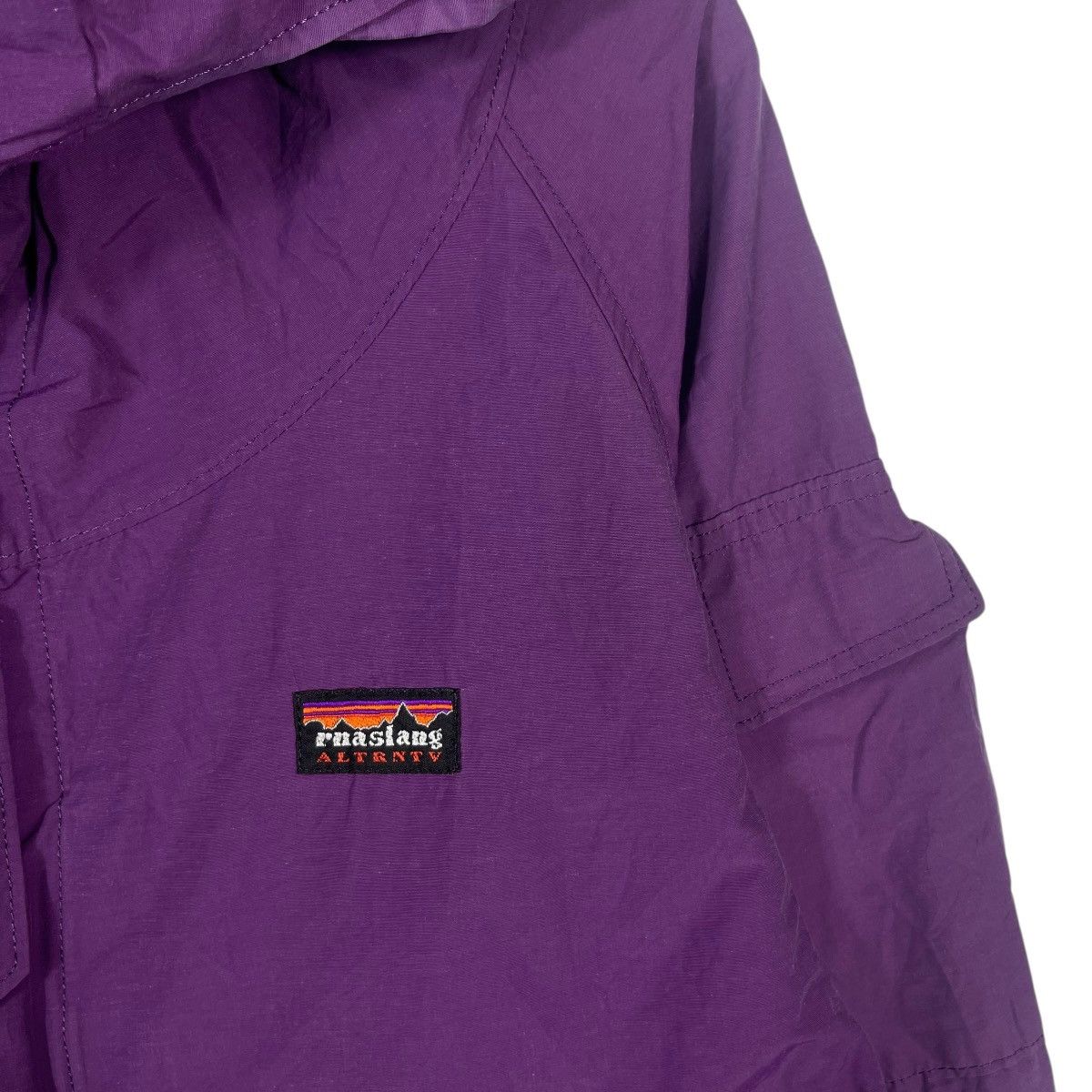 Vintage Vintage RNA SLANG Inc Purple Hooded Technical Jacket Size US L / EU 52-54 / 3 - 6 Thumbnail