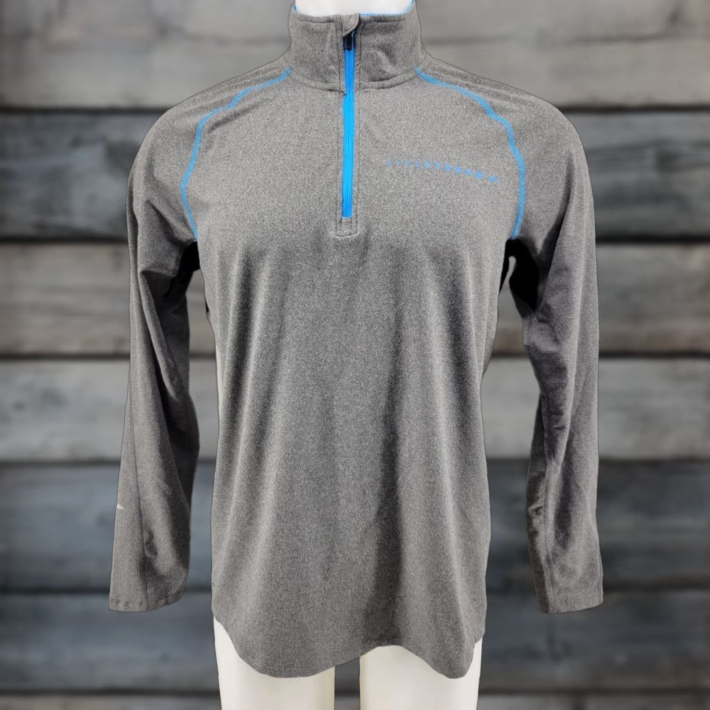 Nike Nike Fit Livestrong 1/4 Zip LS Pullover Performance Shirt Mens Size Medium Gray Size US M / EU 48-50 / 2 - 1 Thumbnail
