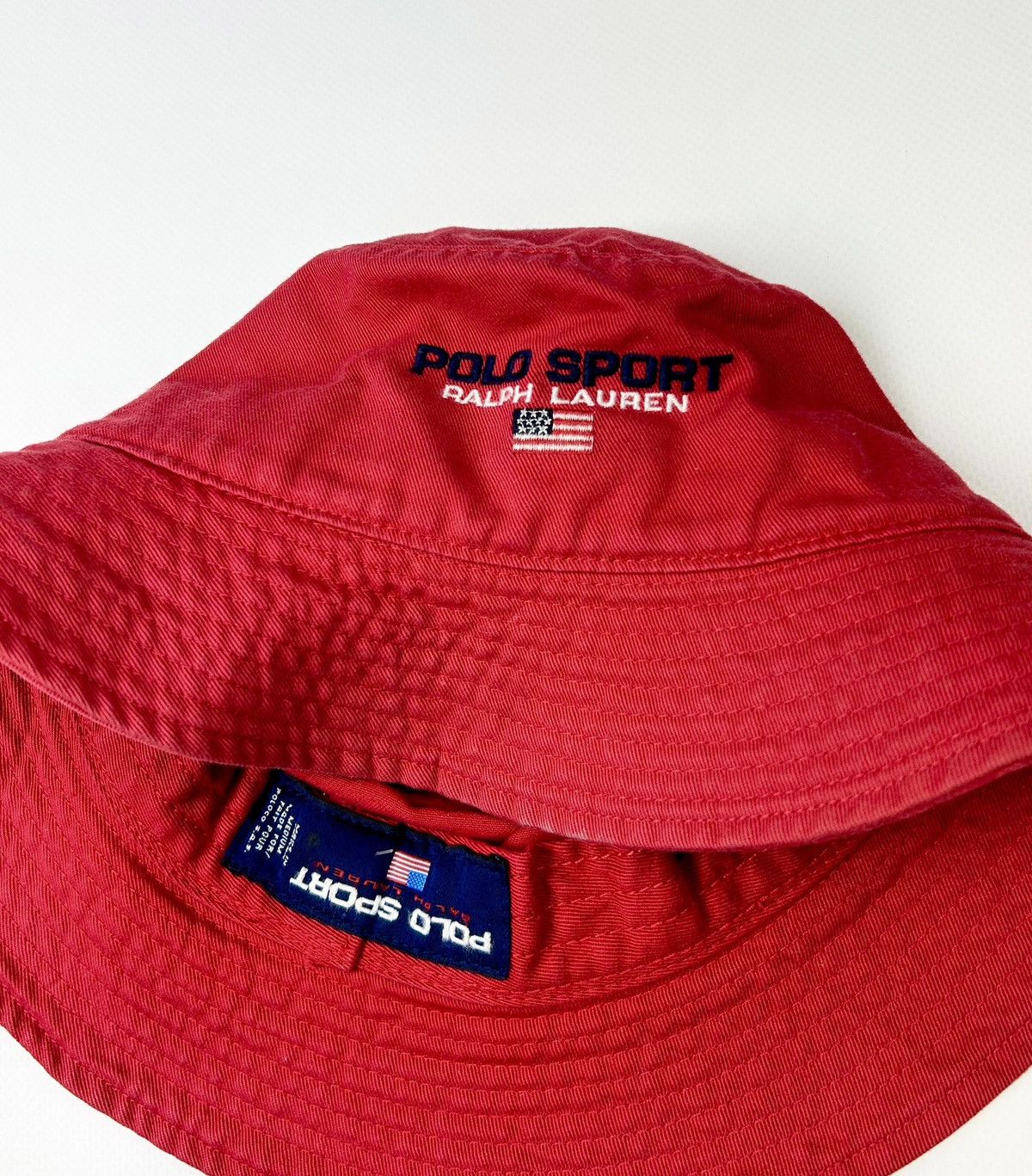 Polo Ralph Lauren × Vintage Vintage Polo Sport Ralph Lauren Panama Hat Size 32 - 5 Thumbnail