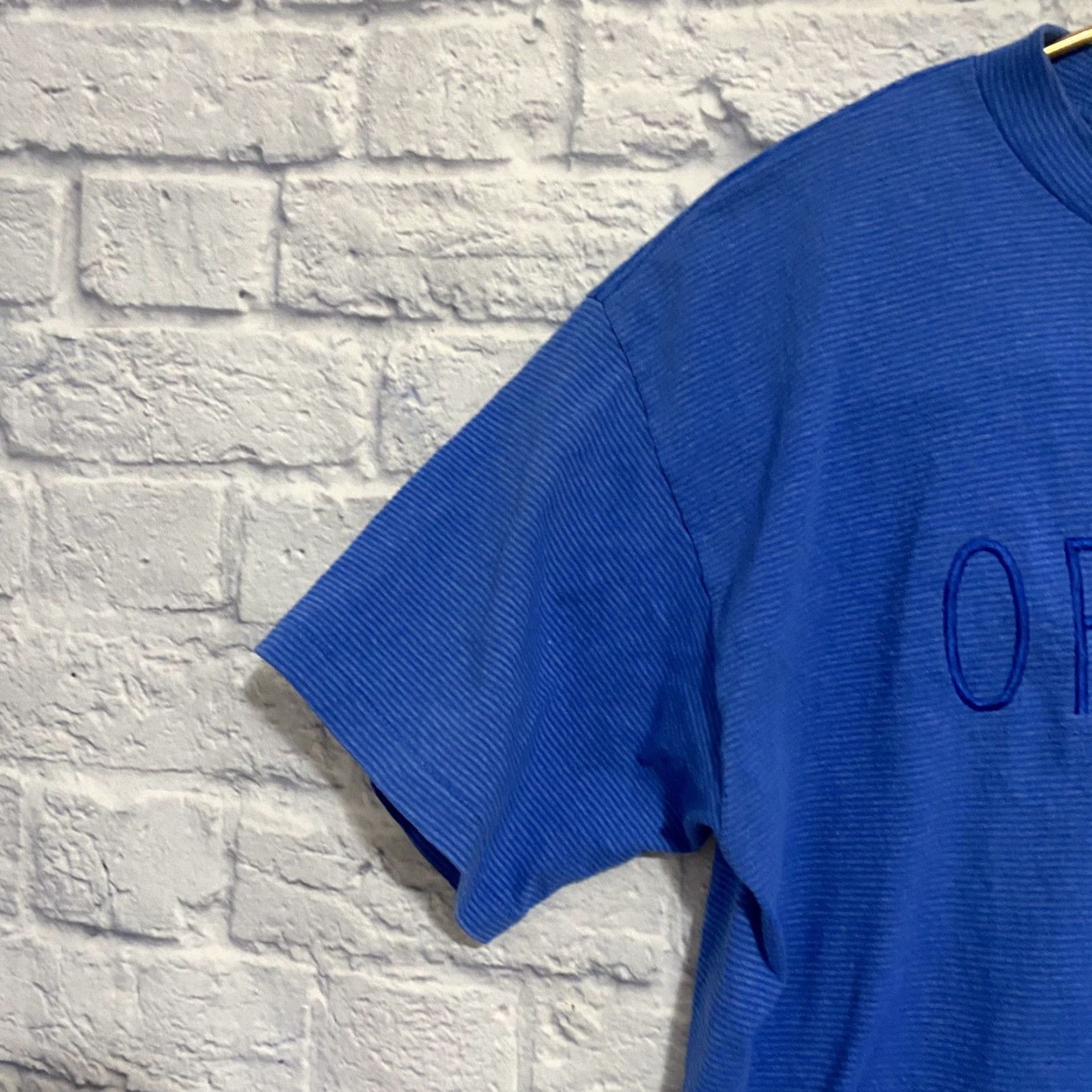 Vintage VINTAGE Oregon T Shirt Single Stitch Blue Striped Made in USA Men Size L Size US L / EU 52-54 / 3 - 7 Thumbnail