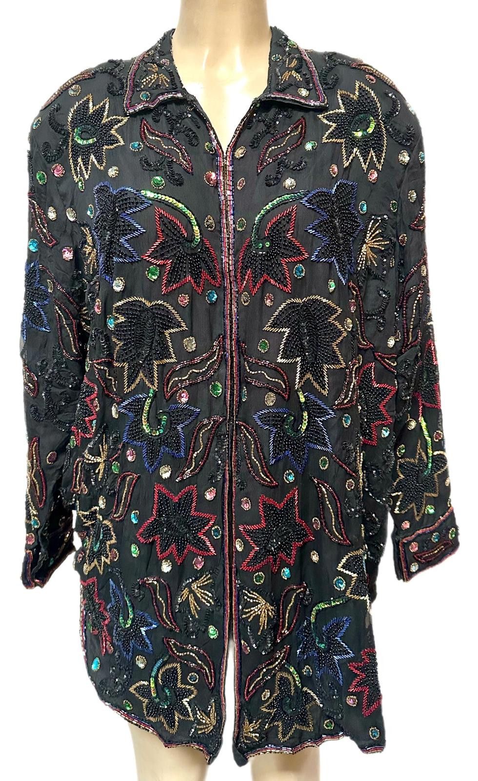 Other Sequin Top Black Multi size 2X Size XXL / US 16-18 / IT 52-54 - 1 Thumbnail