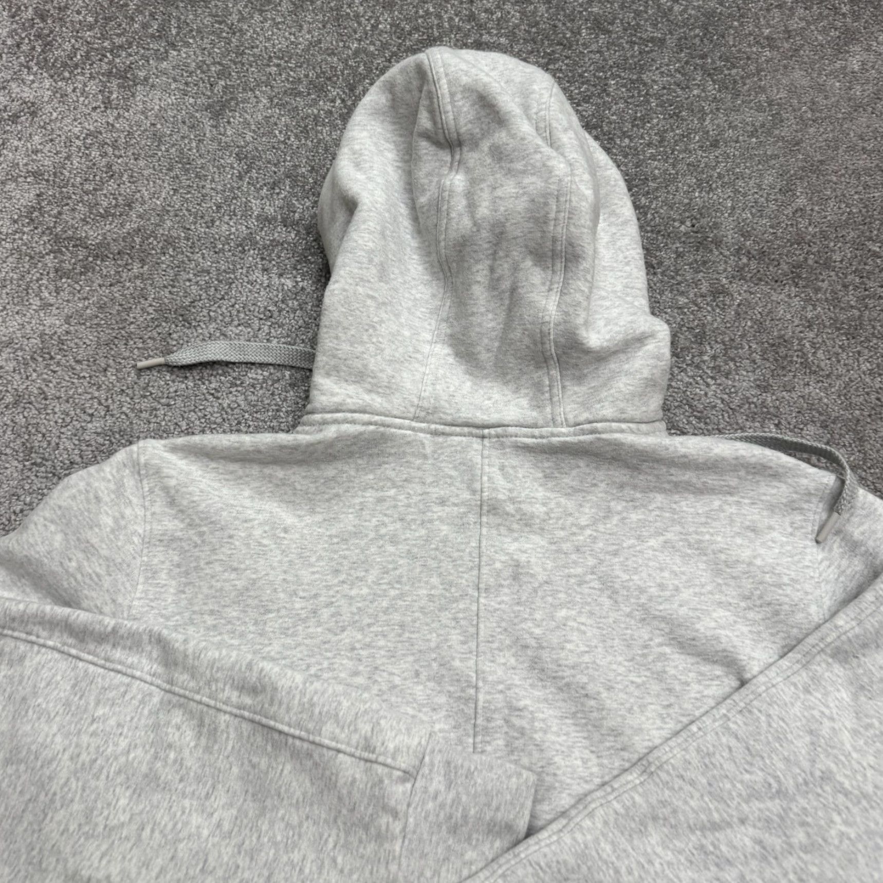 Vintage Unbranded Hoodie Pullover Sweatshirt Women Medium Gray Zip Pockets Fleece Active Size M / US 6-8 / IT 42-44 - 4 Thumbnail