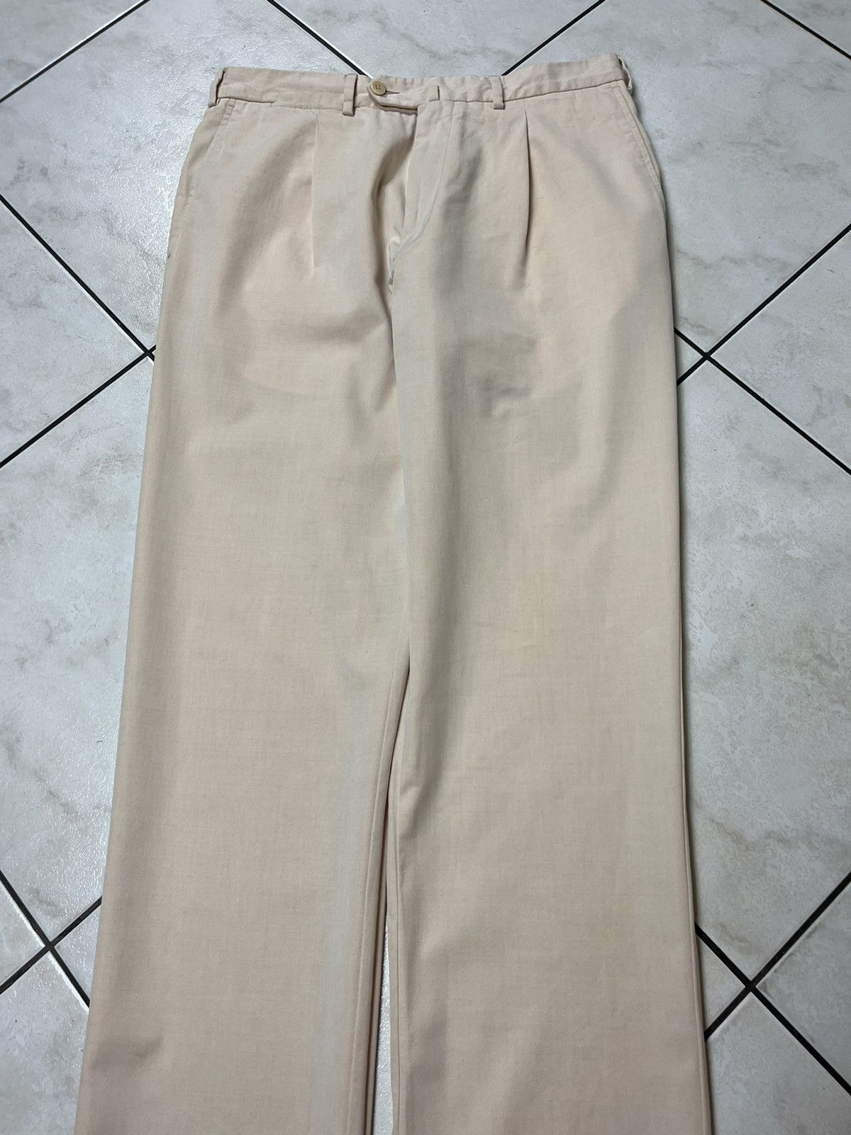 Ermenegildo Zegna Ermenegildo Zegna casual creased pants pleated trousers Size US 34 / EU 50 - 4 Thumbnail