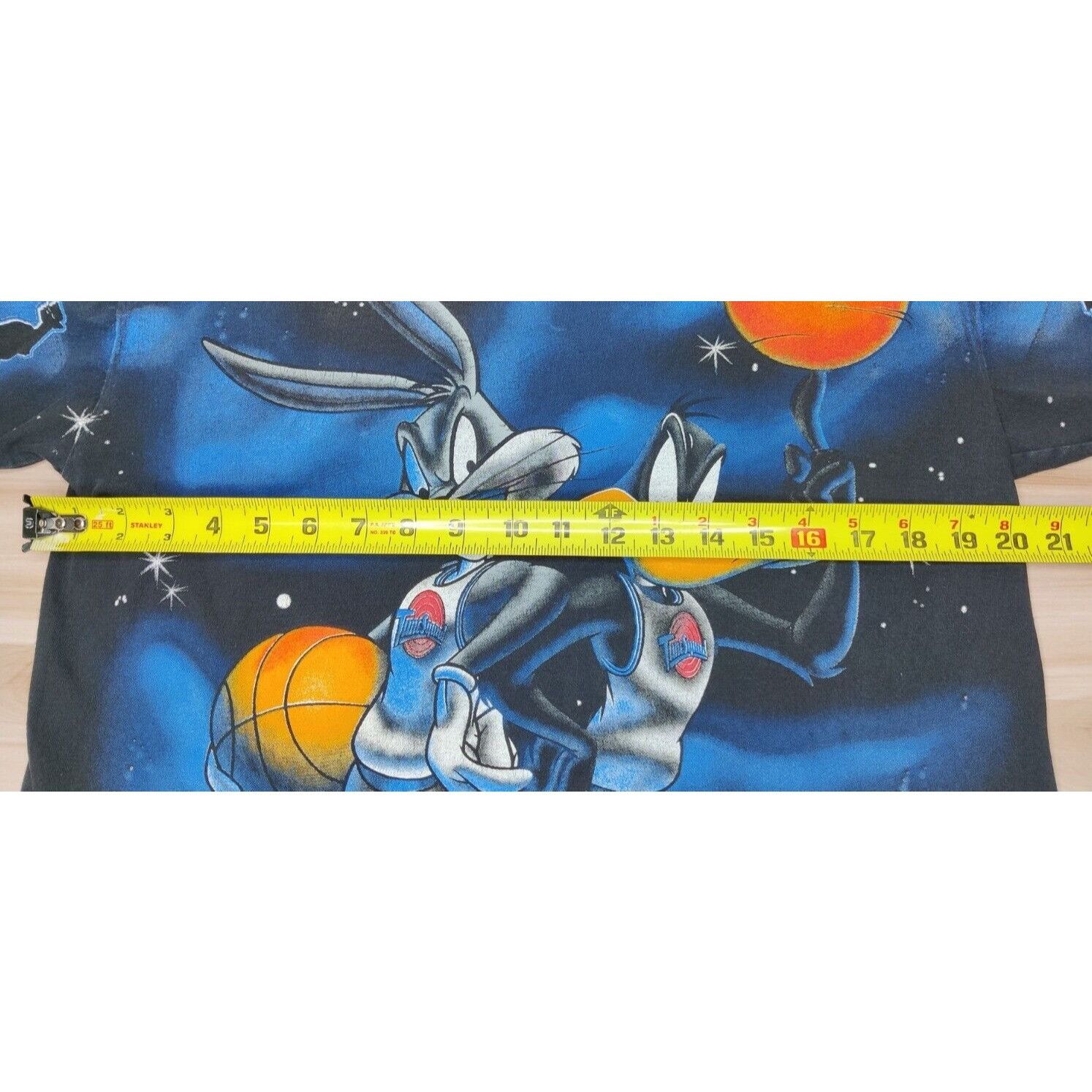 Vintage Vintage Space Jam Long Sleeve T-Shirt L 1996 Black Single St Size US L / EU 52-54 / 3 - 5 Thumbnail