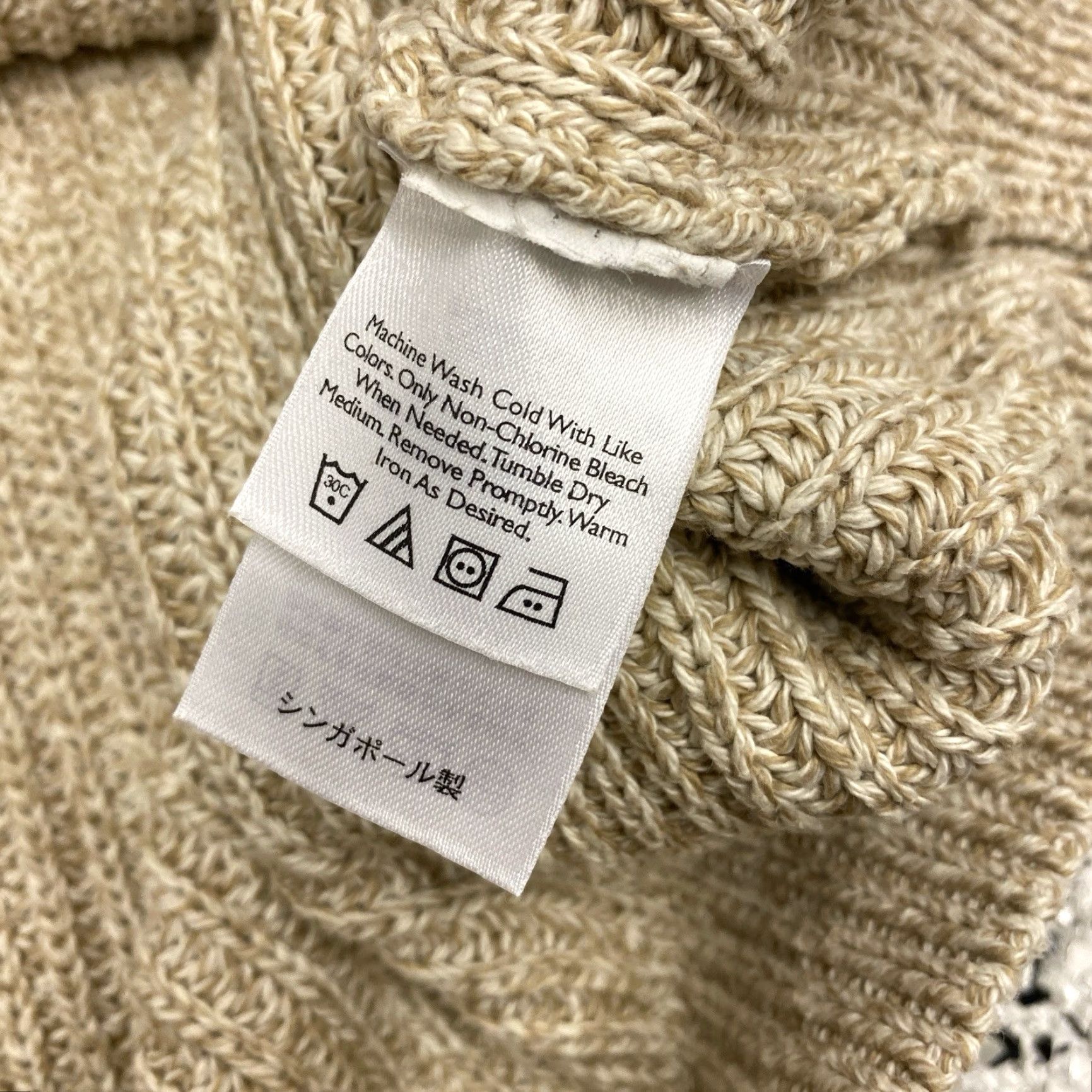 Eddie Bauer Eddie Bauer Heritage Sweater Men XLT 1/4 Button Henley Cotton Cable Knit Beige Breathing Heavyweight Bohemian Classic Designer Outdoor Hiking Mens Size US XL / EU 56 / 4 - 5 Thumbnail