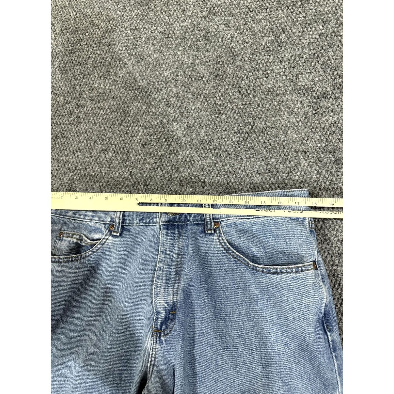 Lee Lee Regular Fit Jeans Mens 36x30 Blue Straight Leg Light Wash Denim 5 Pocket Jeans Regular Fit Mens 36 Blue Light Wash Straight Leg Size US 36 / EU 52 - 4 Thumbnail