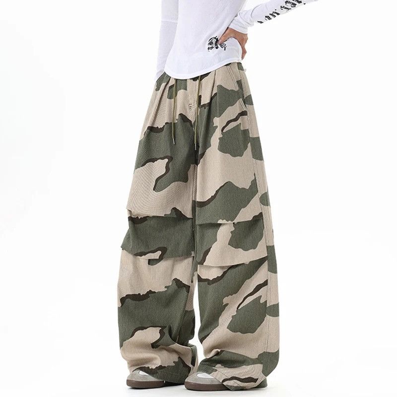 Japanese Brand Camouflage Drawstring Design Denim Size US 32 / EU 48 - 4 Thumbnail