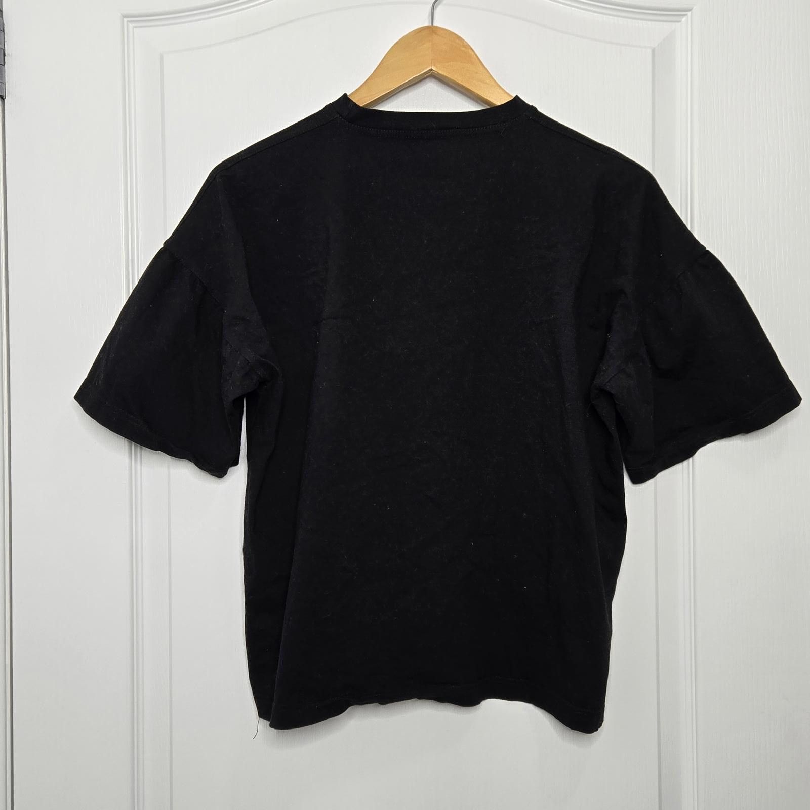 Versace Versace Shirt Womens 50 Black Cotton Baby Tee Graphic Size L / US 10 / IT 46 - 6 Thumbnail