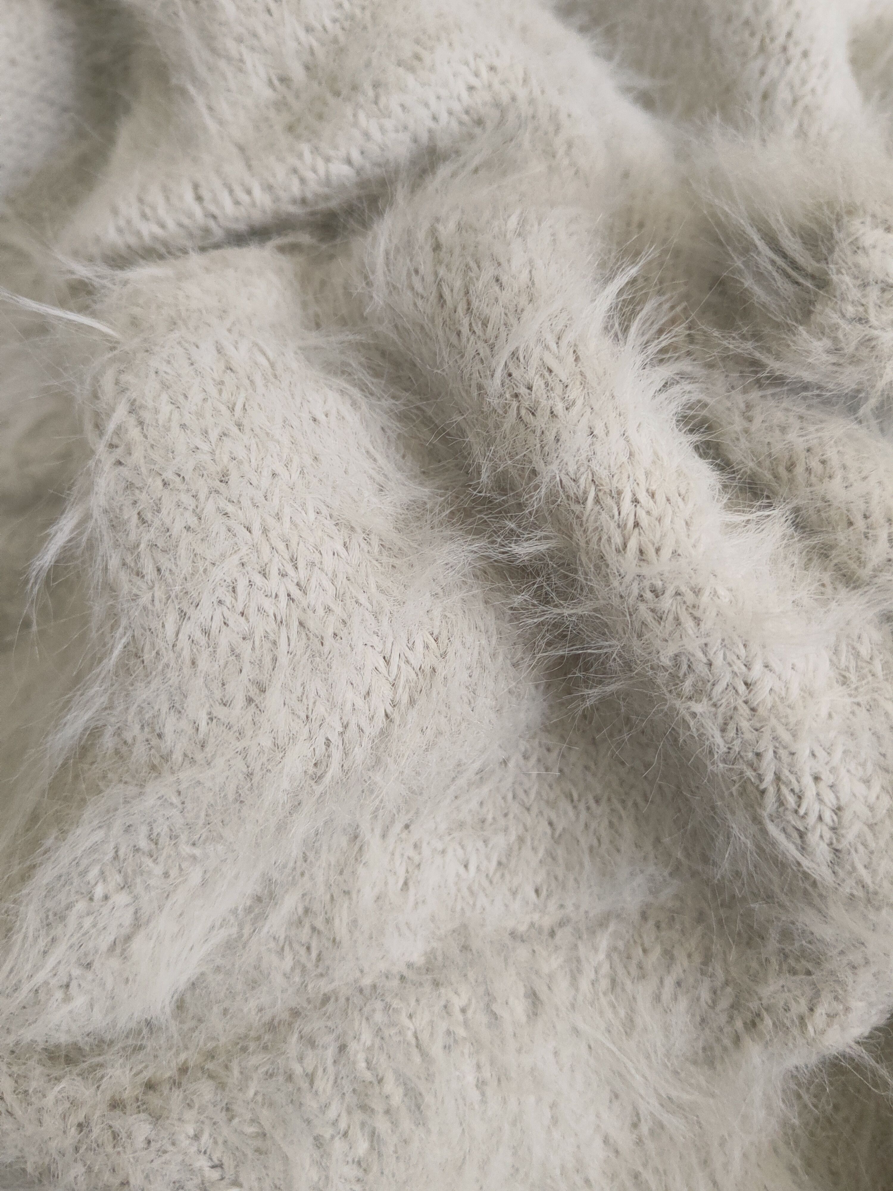 Japanese Brand DL Glacier Gray Fur Mohair Knitwear #46-506 Size M / US 6-8 / IT 42-44 - 11 Thumbnail