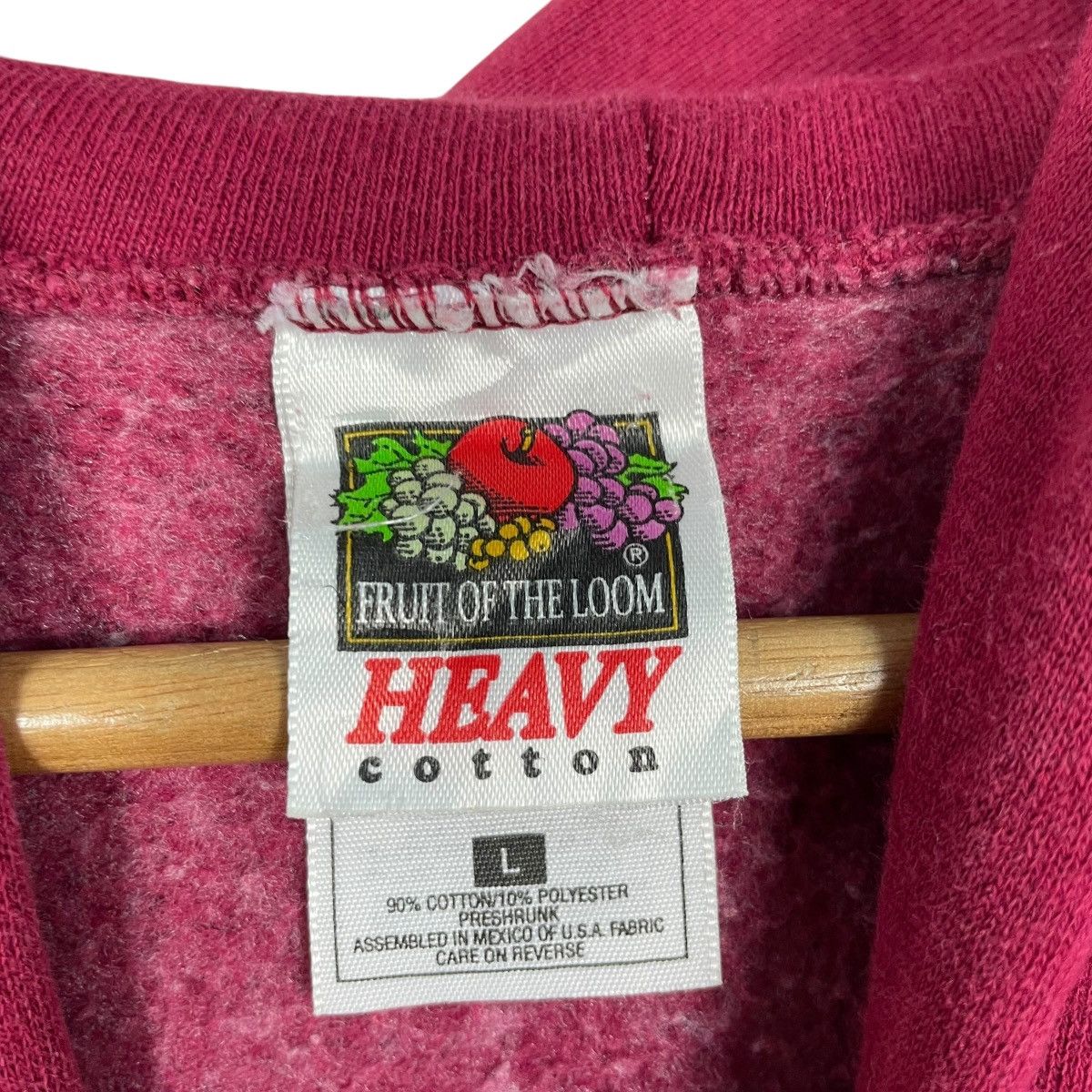 Fruit Of The Loom Vintage 90s Wovens 92 Pullover Hoodie Size US L / EU 52-54 / 3 - 14 Thumbnail