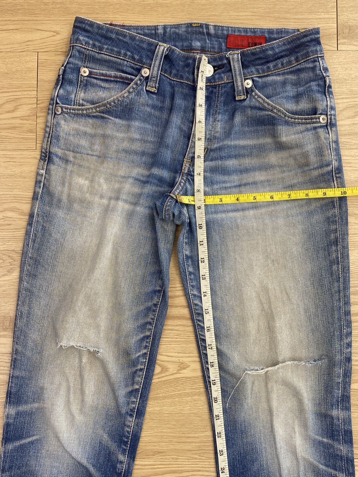 Edwin Blue Trip Edwin Blue Wash Style Distress Jeans Size US 29 - 12 Thumbnail