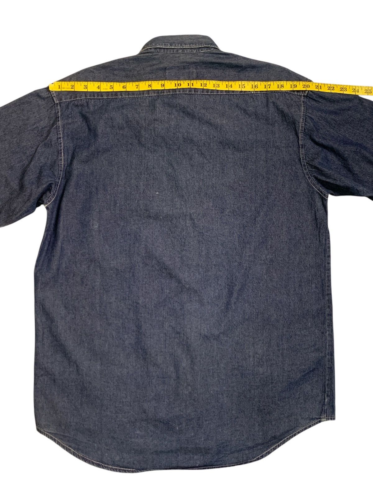 Japanese Brand Rare Design Denim Chic Double Pocket Soft Denim Button Ups Size US L / EU 52-54 / 3 - 9 Thumbnail
