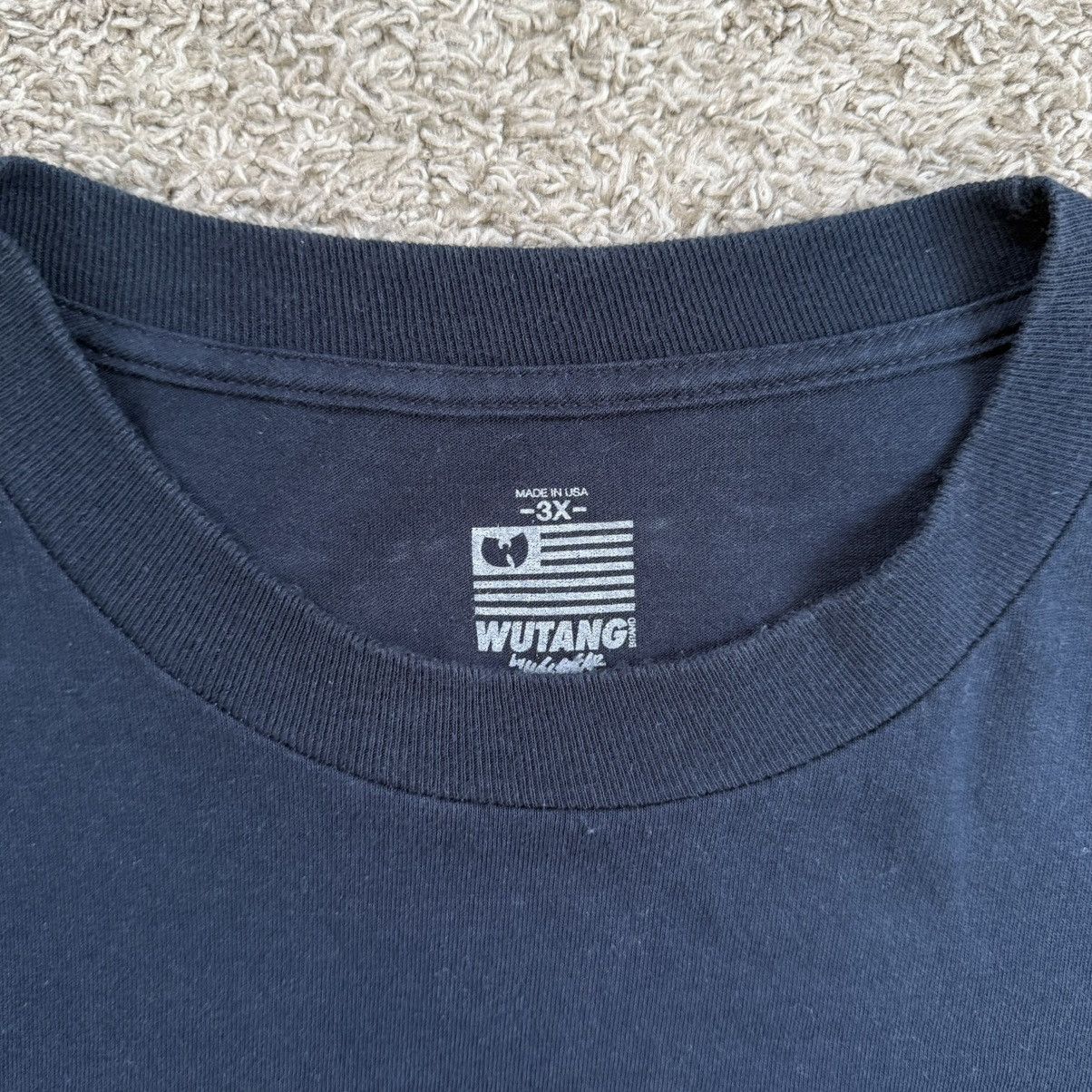 Wu-Tang Clan 🔴Wu-Tang Shirt Size 3XL New York Giants Theme Navy Blue Gza Size US XXL / EU 58 / 5 - 4 Thumbnail