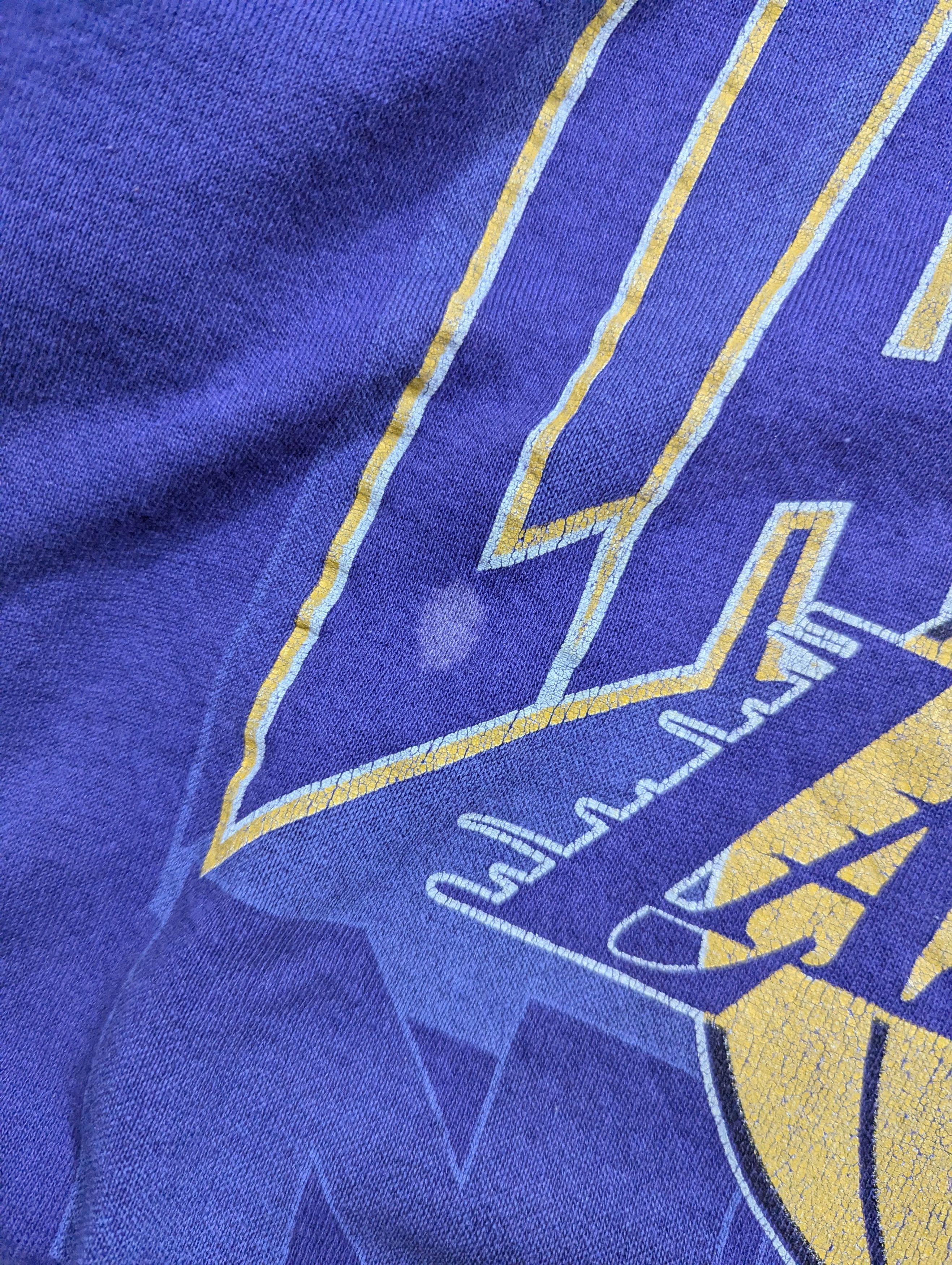 NBA × Vintage Los Angeles Lakers NBA Crewneck Sweatshirt Jacket Size US L / EU 52-54 / 3 - 4 Thumbnail