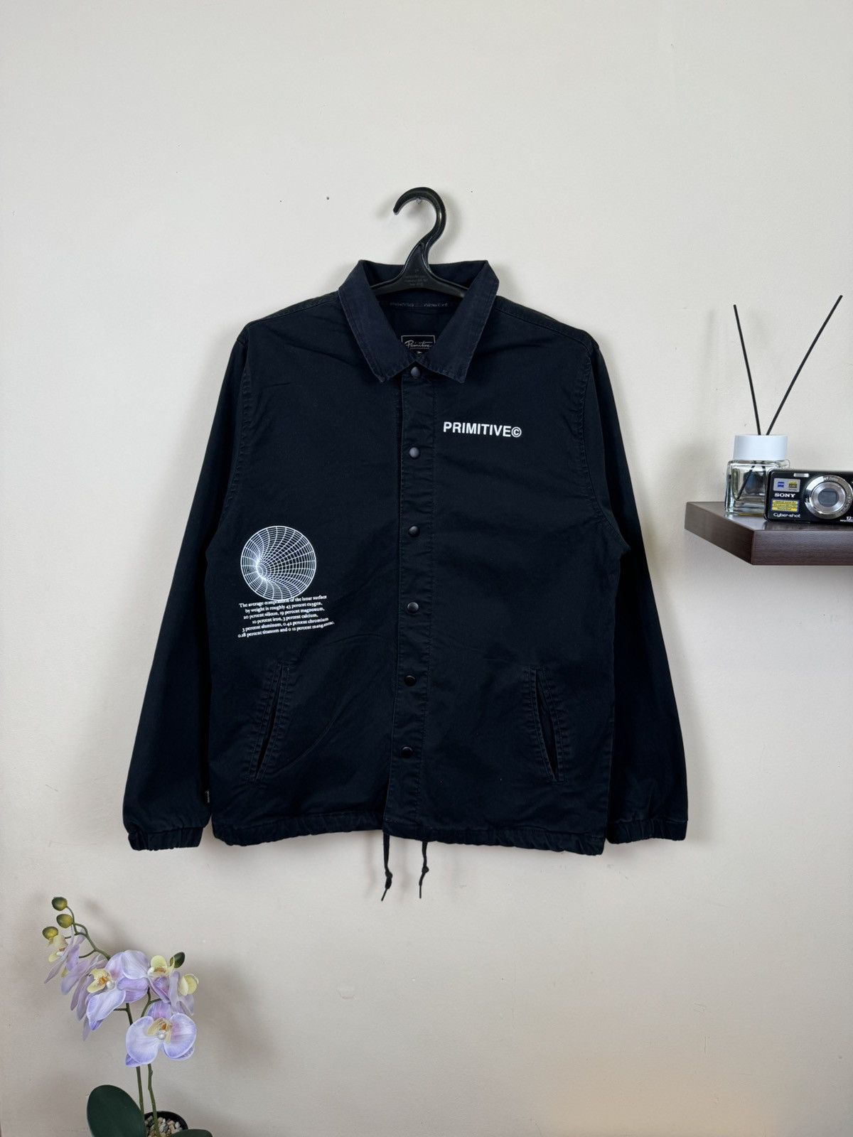 Primitive Primitive Moon Coach Jacket Skateboarding Streetwear L Hype Size US L / EU 52-54 / 3 - 3 Thumbnail