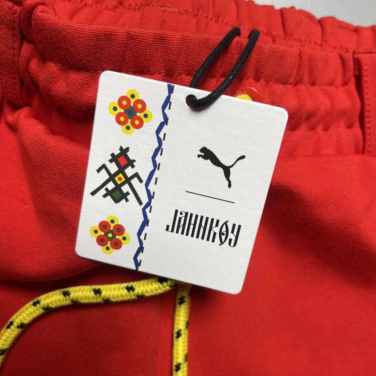 Puma × Vintage Puma x Jahnkoy Track Pants Stretch Waist Red Mens Joggers Size US 30 / EU 46 - 11 Thumbnail