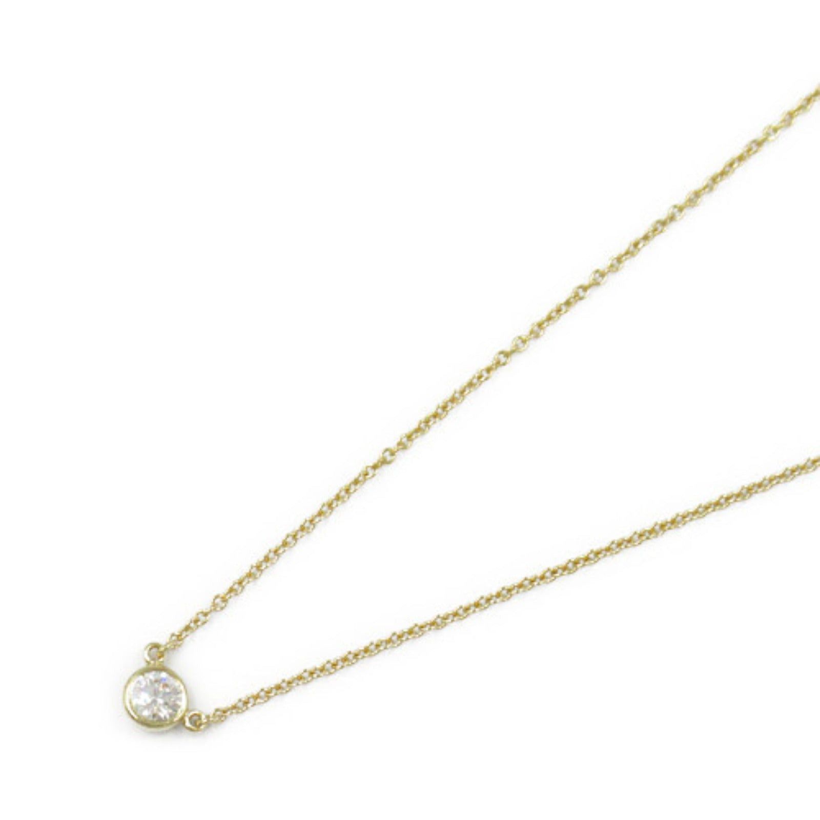 Tiffany & Co. Tiffany Co By-The-Yard Necklace K18 (Yellow Gold) Diamond Clear Size ONE SIZE - 1 Thumbnail