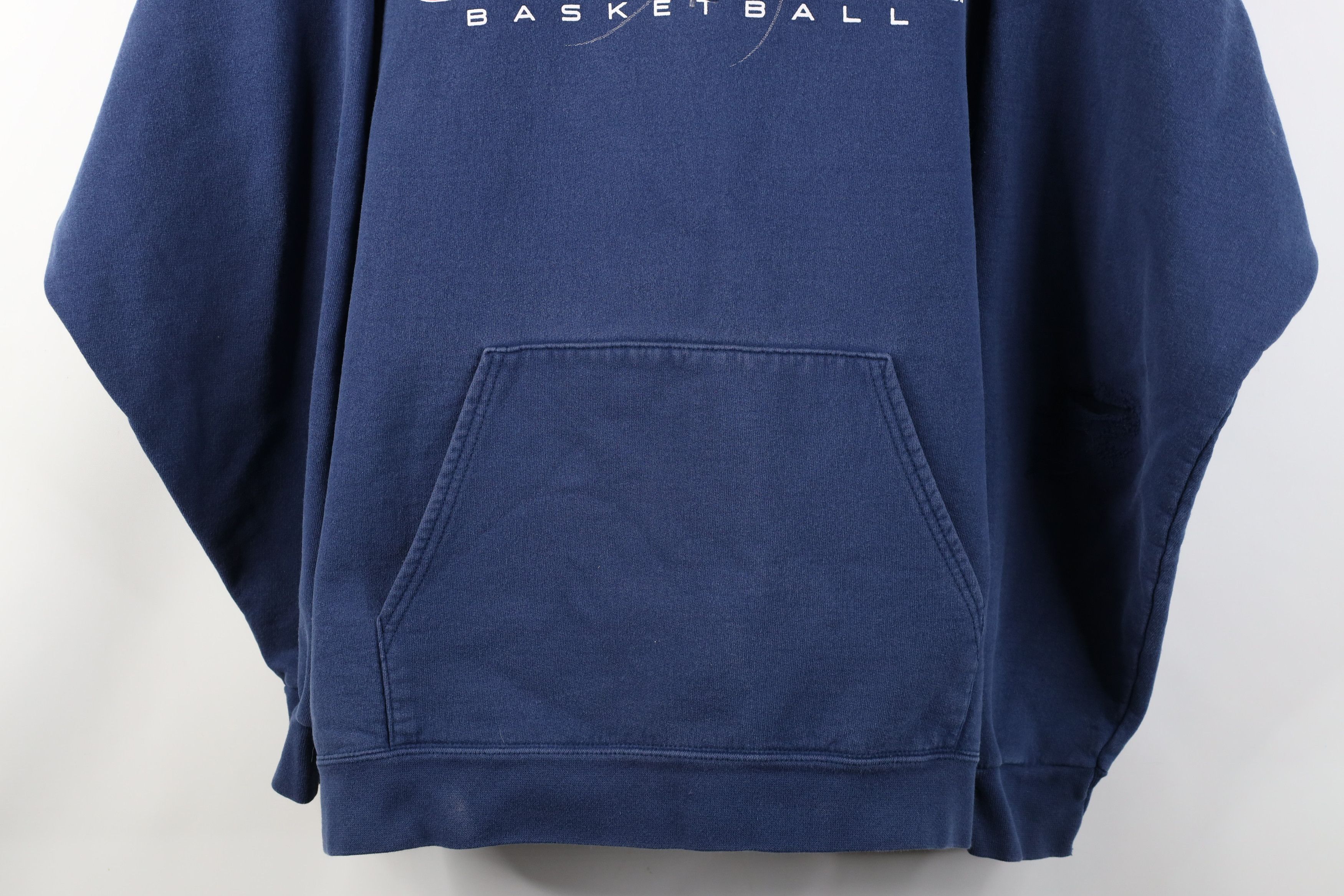 Vintage Vintage 90s Y2K University Basketball Hoodie Sweatshirt Blue Size US L / EU 52-54 / 3 - 3 Thumbnail