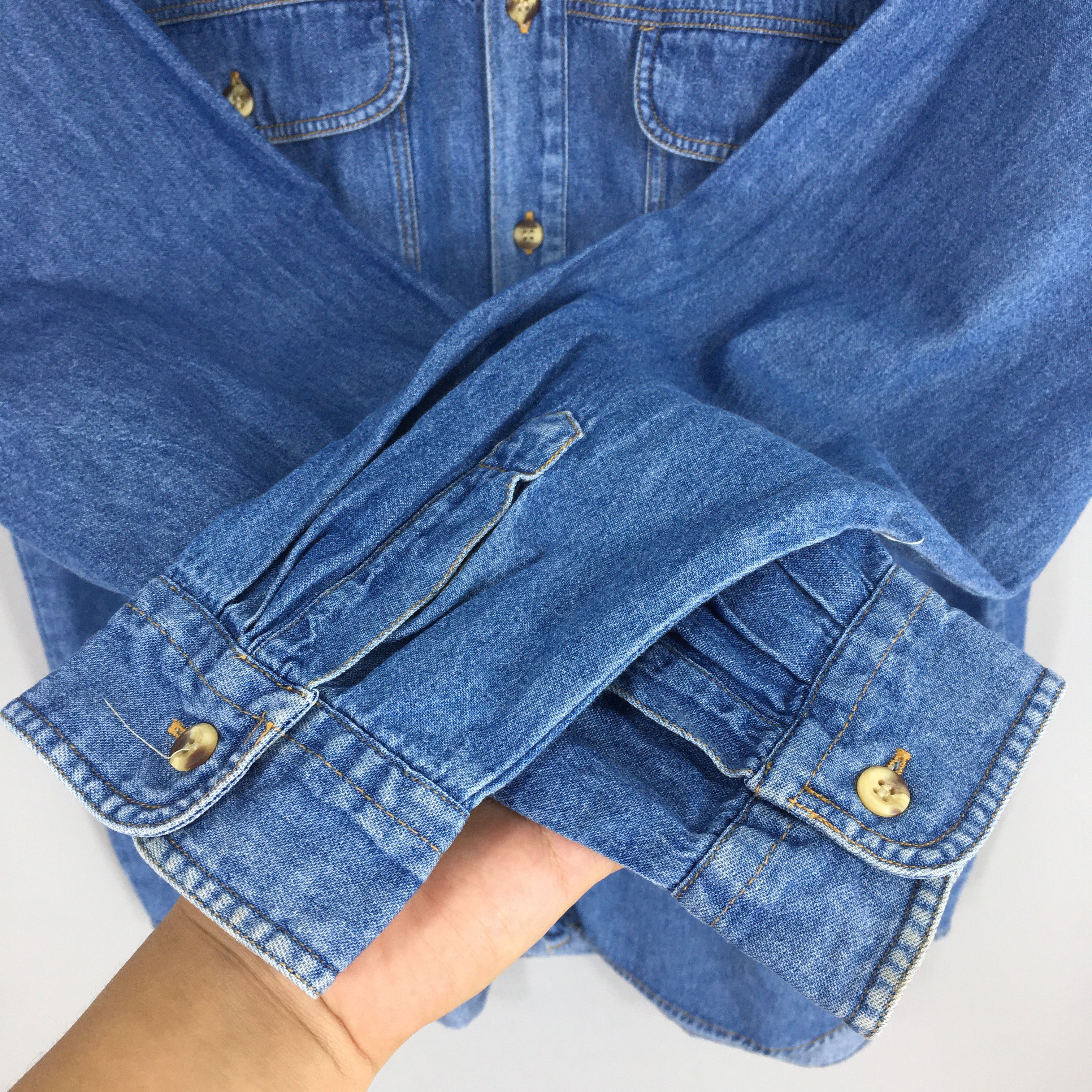 Disney × Vintage Vintage 90s Betty Boop Denim Oxfords Button Down Shirt M Size US M / EU 48-50 / 2 - 6 Thumbnail