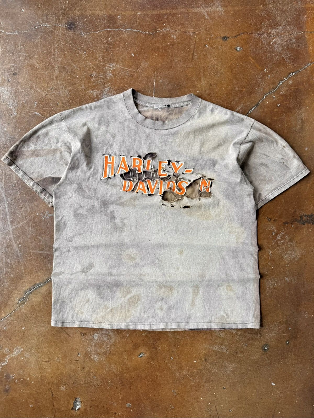 Harley Davidson vintage 90s faded/distressed Harley Davidson pin logo shirt Size US XL / EU 56 / 4 - 1 Thumbnail