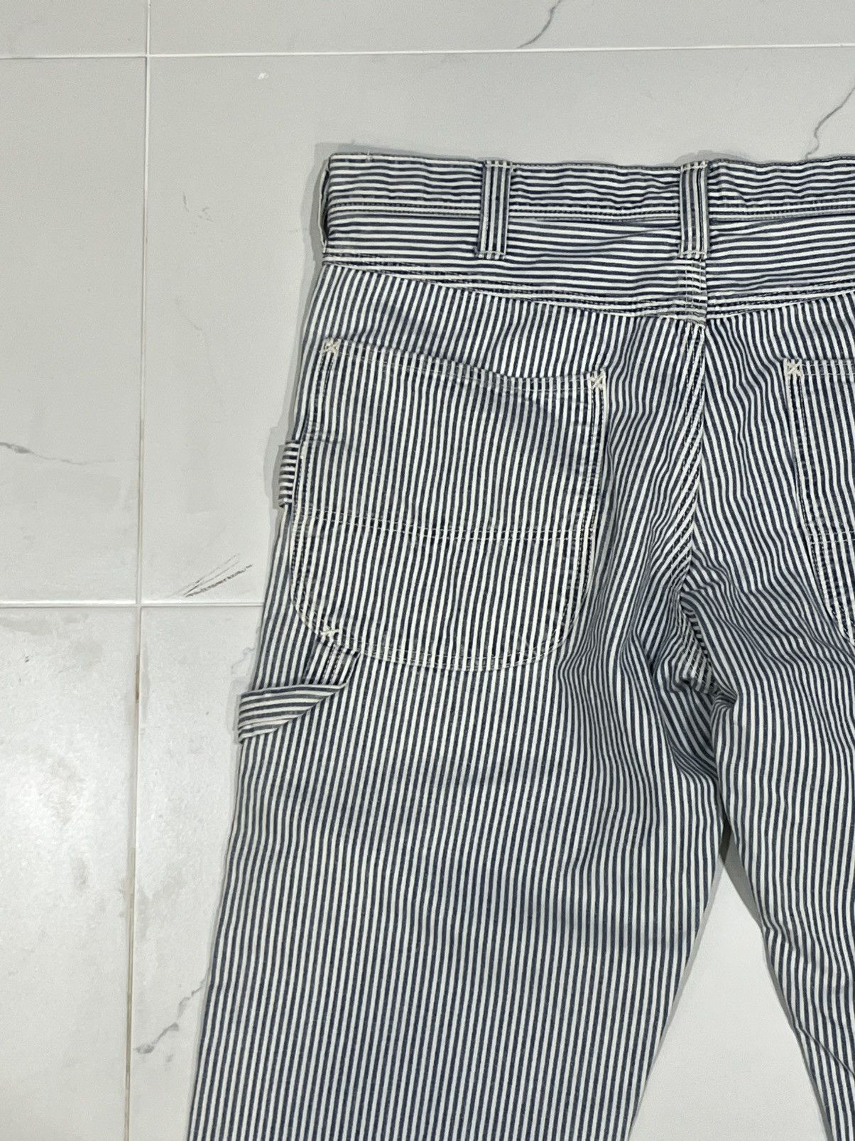 Blue Blue Japan Vintage Blue Blue Japan Hickory Striped Slim Work Pants Size US 31 - 11 Thumbnail