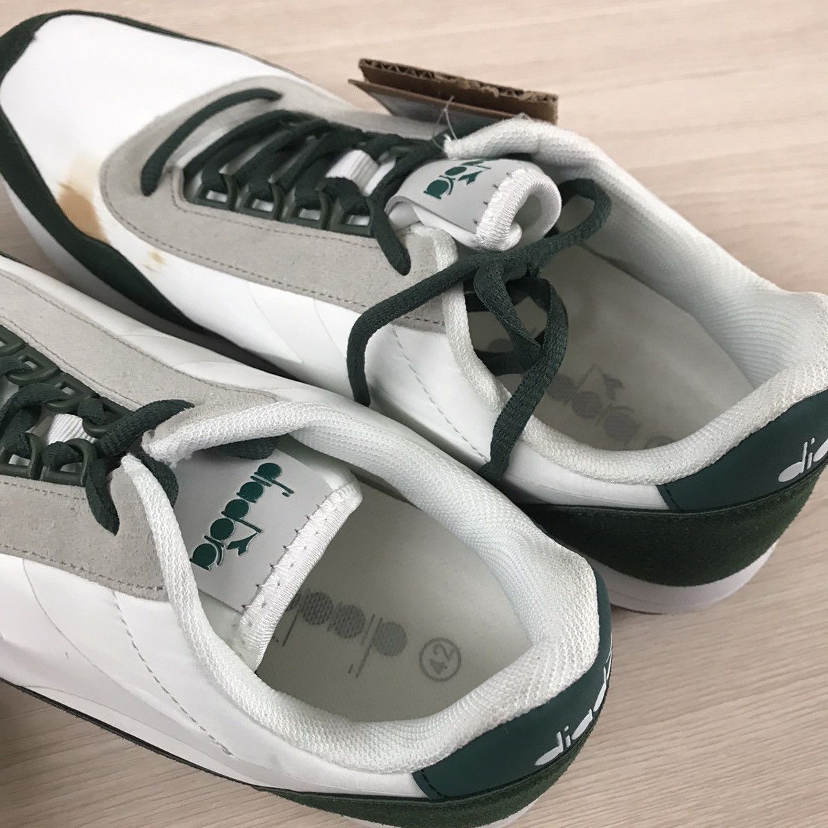 Diadora Diadora Fabien Casual Trainner Shoes Green Suede nylon new Size US 8 / EU 41 - 10 Thumbnail