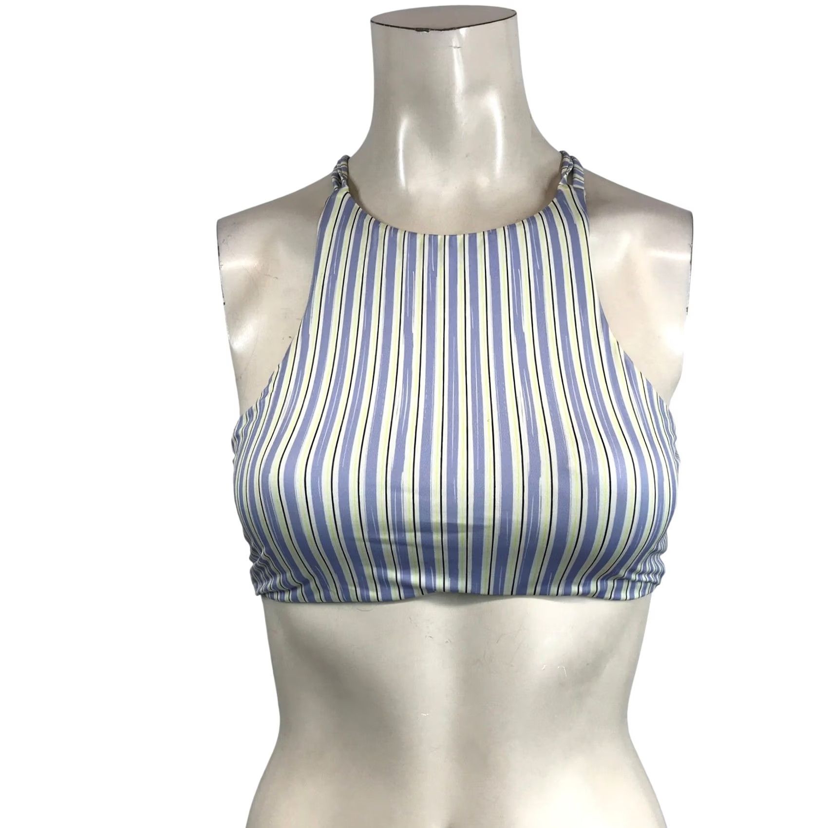 Prana Prana Womens Small Multicolor Striped High Neck Cross Back Bikini Swim Top Size S / US 4 / IT 40 - 2 Thumbnail