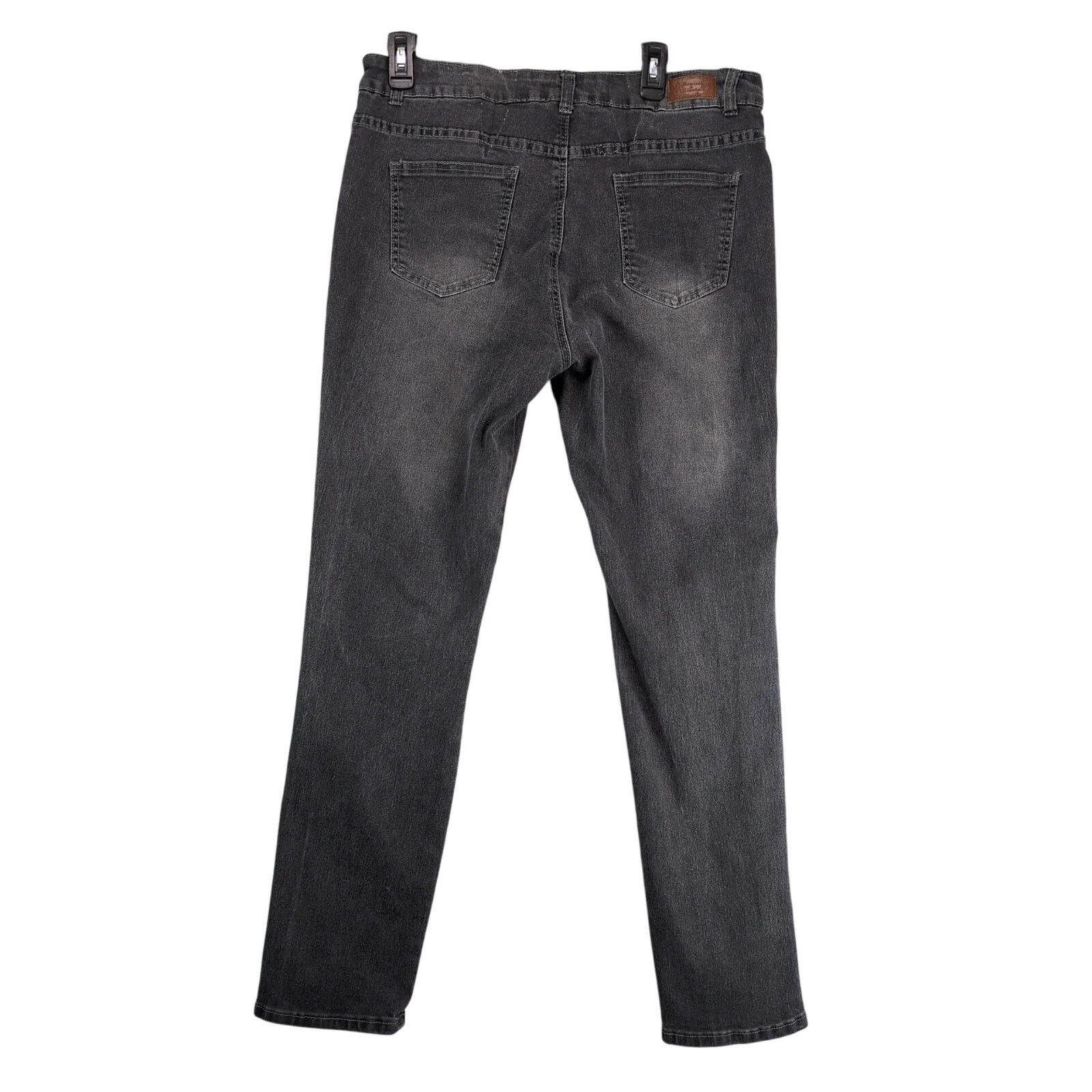 Other Denim & Rivets Y2K Charcoal Jeans Women's 34x29" Side Stripe Size 42" / US 20 - 2 Thumbnail
