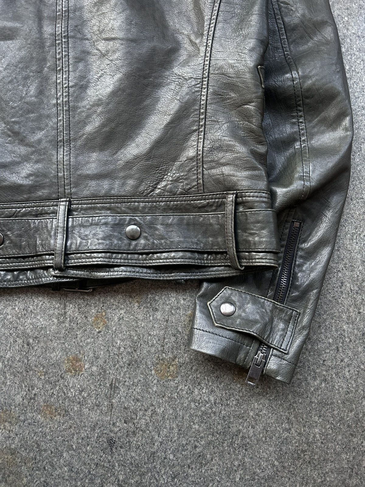 Diesel Vintage Diesel Avantgarde Leather Biker Jacket Size S / US 4 / IT 40 - 9 Thumbnail