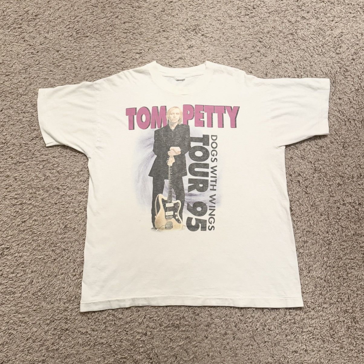 Vintage Vintage 1995 Tom Petty Dogs With Wings Tour Tee XL Size US XL / EU 56 / 4 - 5 Thumbnail