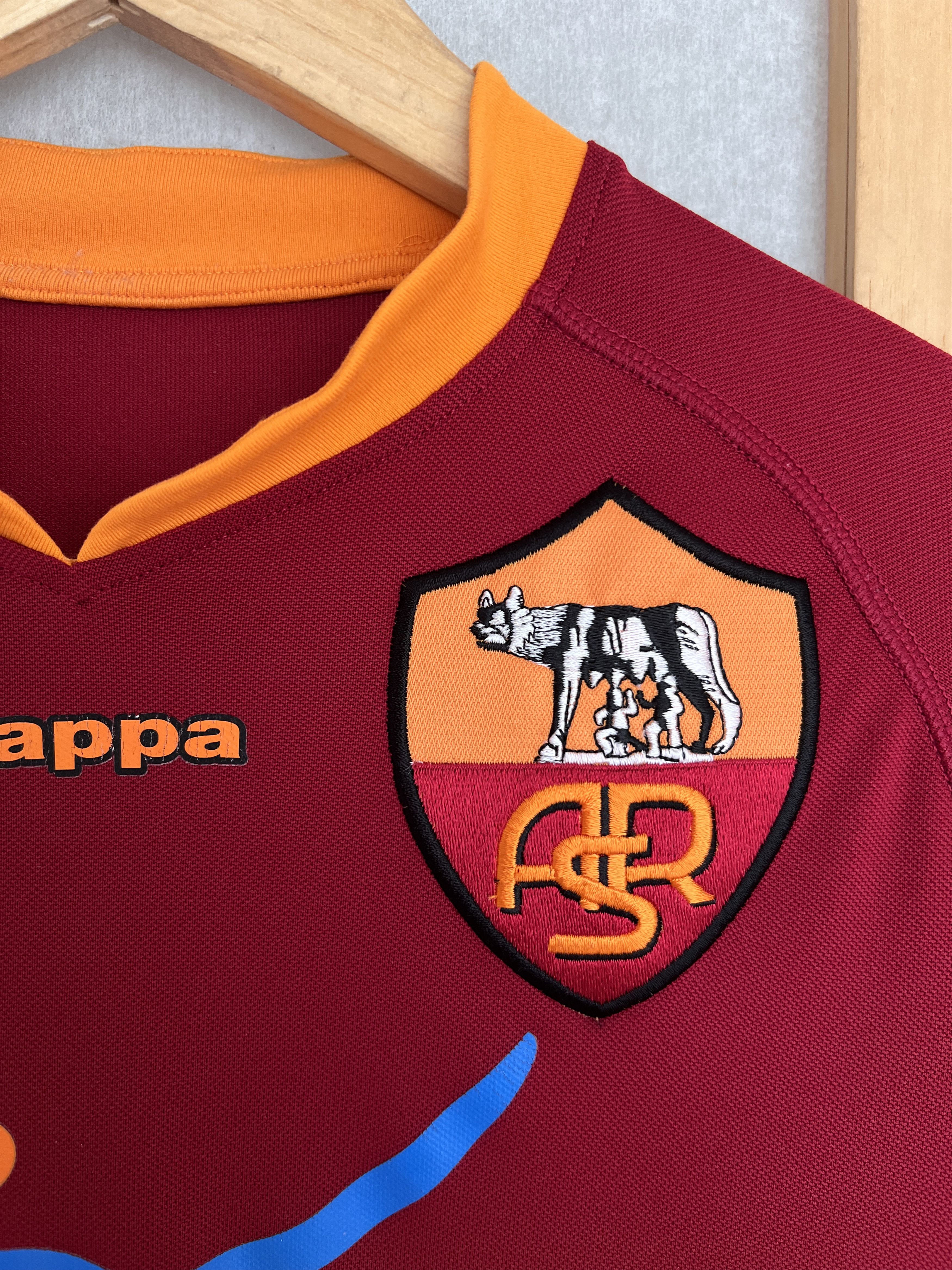 Kappa Rare Kappa AS Roma vintage 2007 home football jersey stretch Size US S / EU 44-46 / 1 - 10 Thumbnail