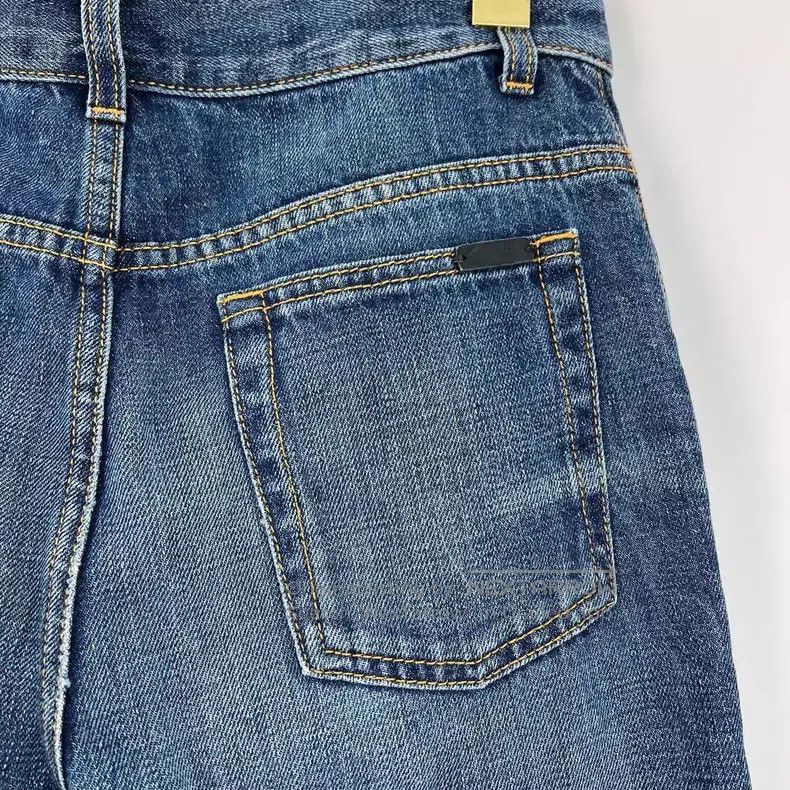 Saint Laurent Paris Saint Laurent Paris Washed Straight Leg Jeans Size 27" / US 4 / IT 40 - 8 Thumbnail