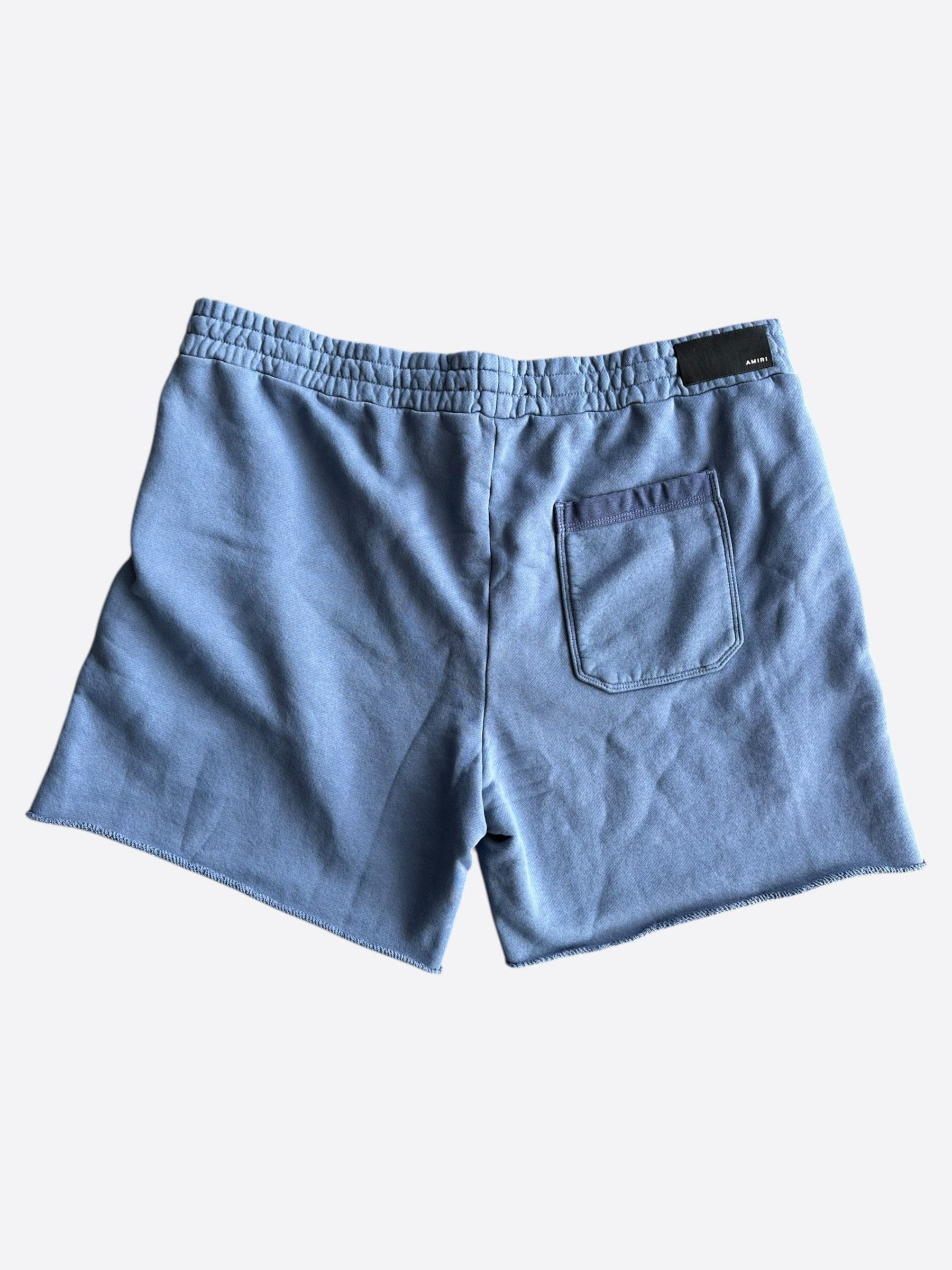 Amiri Amiri Blue & White 22 Logo Shorts Size US 38 / EU 54 - 2 Thumbnail