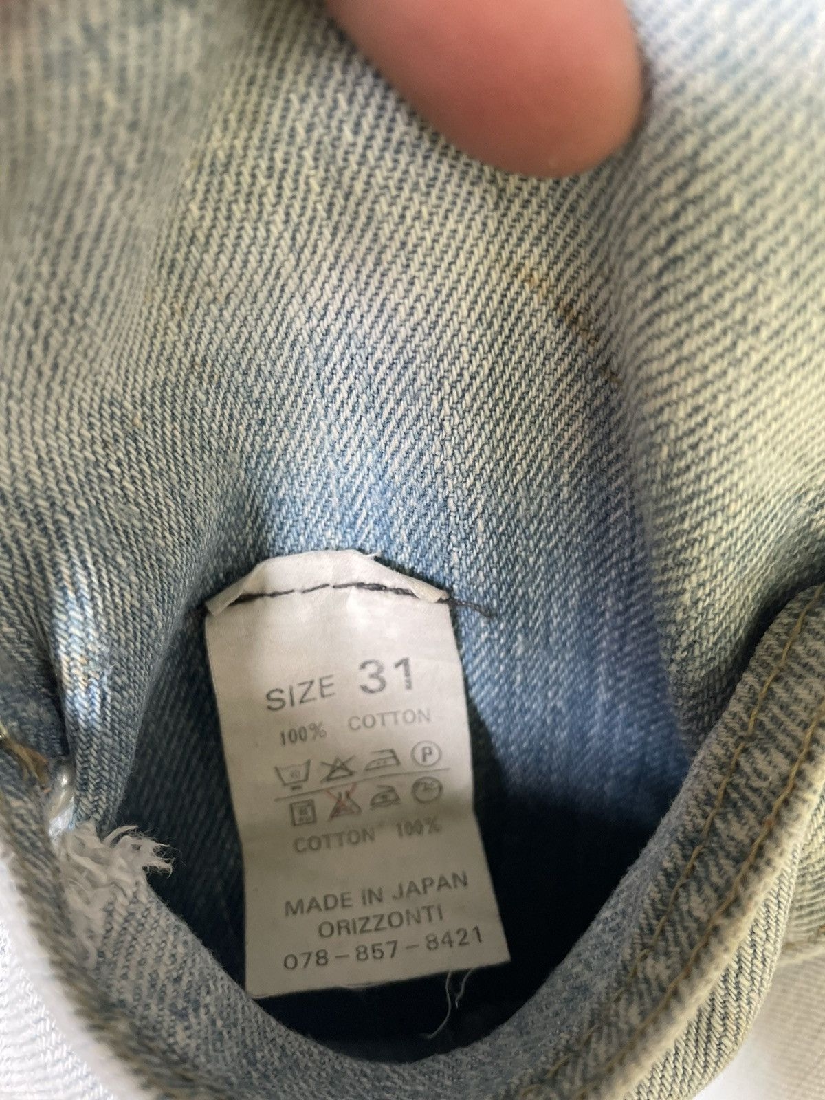 Denime × Japanese Brand × Vintage Vintage Denime Light Washed Style Jean Size US 30 / EU 46 - 8 Thumbnail