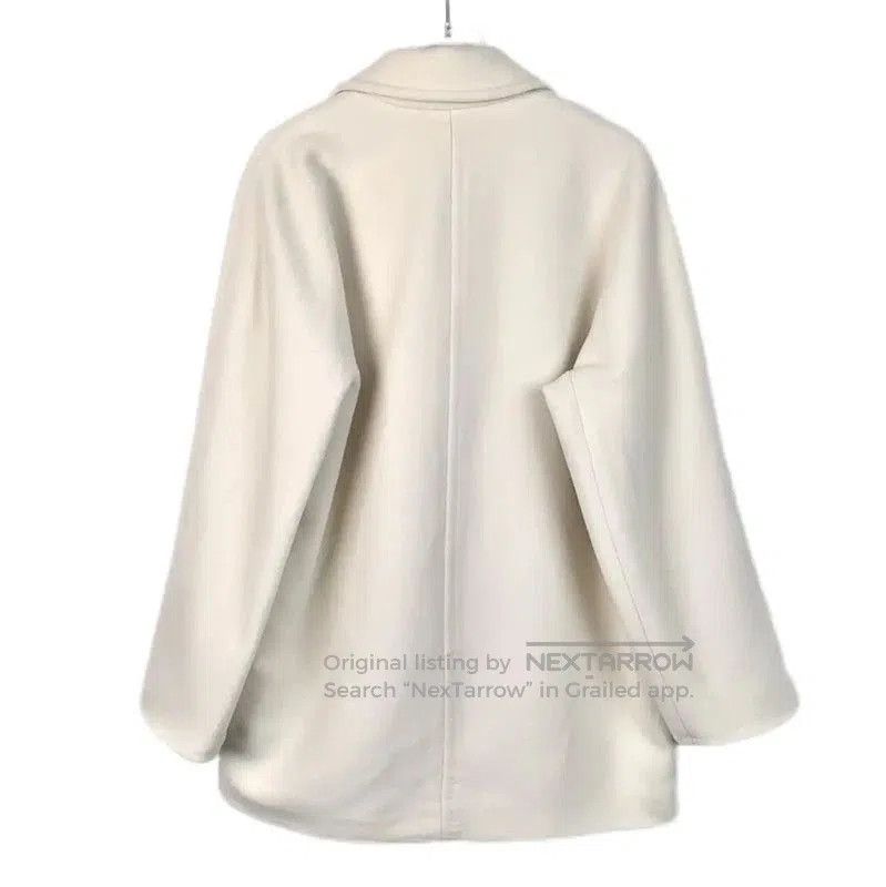 Max Mara MaxMara Cream Wool Women's Coat . Size XS / US 0-2 / IT 36-38 - 2 Thumbnail