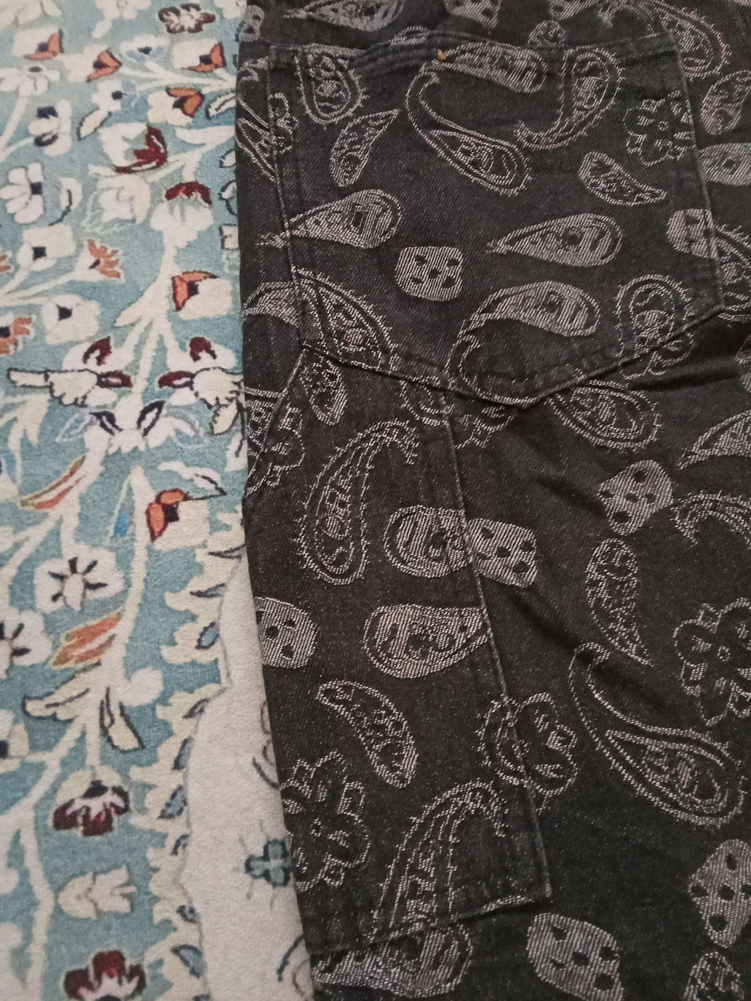 Other N7 Official Rare Paisley Design High Waist Carpenter Pants Size US 29 - 5 Thumbnail