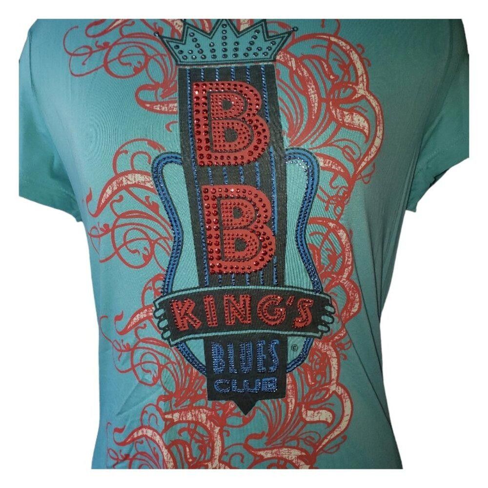 Designer CT1641 Bee Easy "BB Kings Blues Club Sequined Tee XL Size XL / US 12-14 / IT 48-50 - 2 Thumbnail