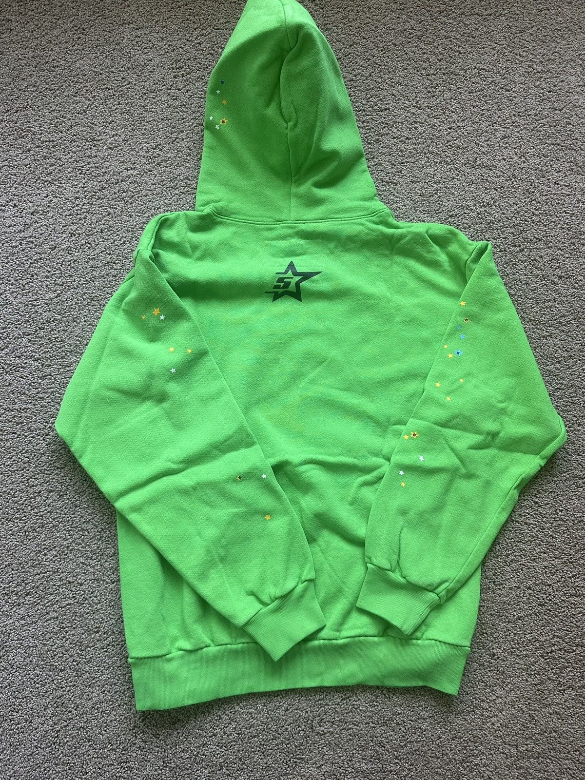 Sp5der Sp5der Green Punk V2 Rhinestone Hoodie Size US M / EU 48-50 / 2 - 3 Thumbnail