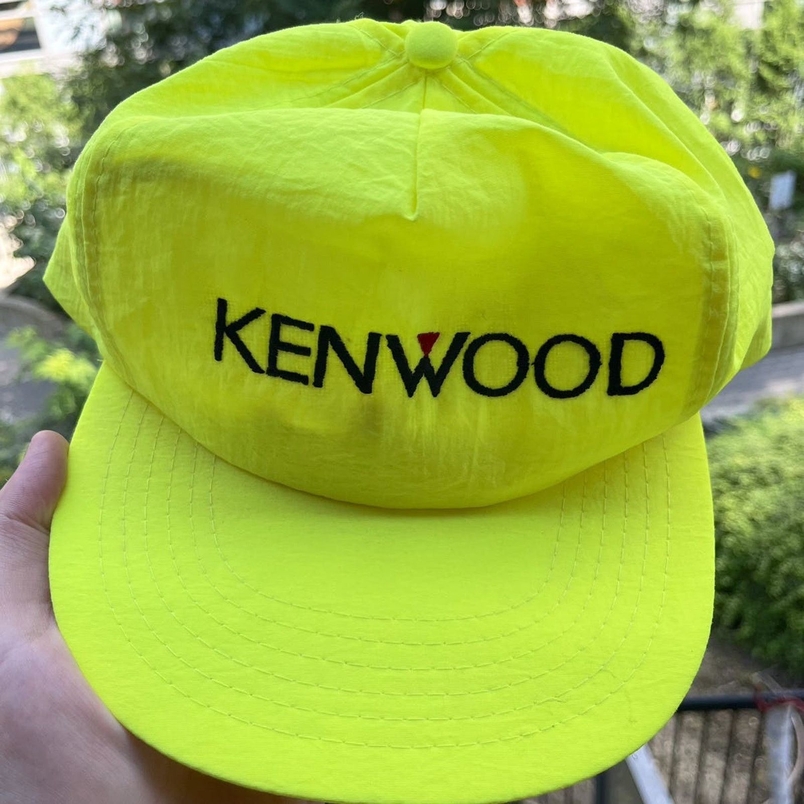 Vintage Vintage 1990’s Kenwood Snapback Hat Yellow OSFA Size ONE SIZE - 3 Thumbnail