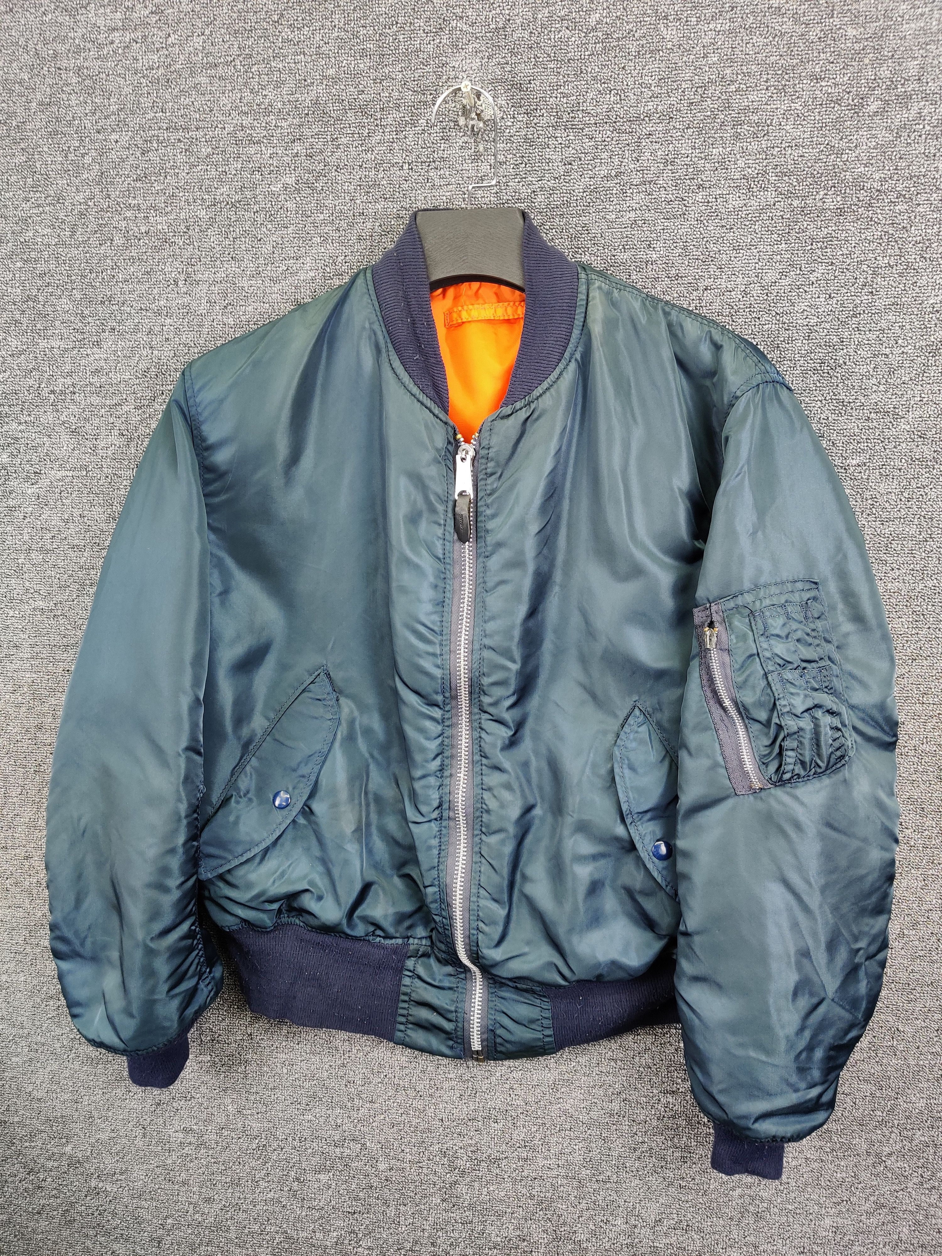 Vintage 90s Alpha Industries MA-1 Flight Bomber Jacket