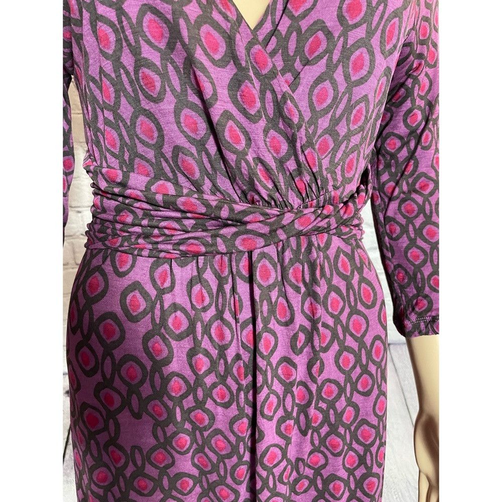 Boden Boden Chelsea Wrap Purple 3/4 Sleeve Dress Size 6 Size M / US 6-8 / IT 42-44 - 8 Thumbnail
