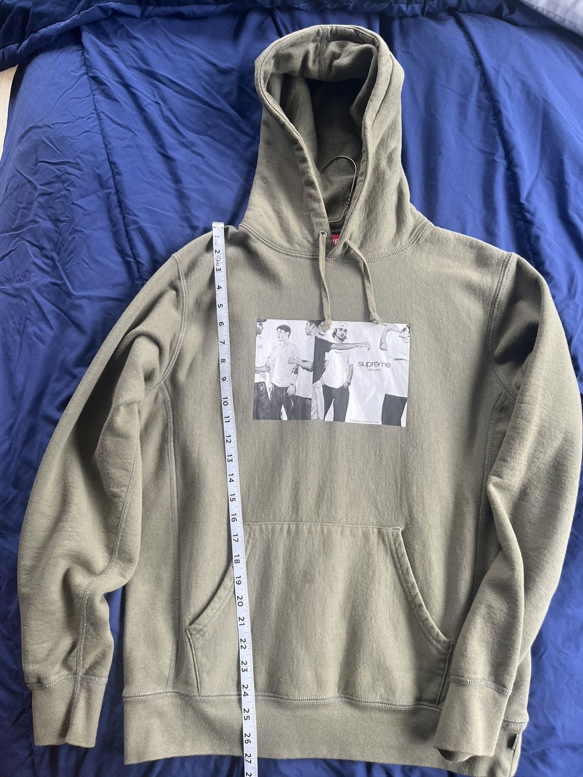 Supreme Supreme Classic Ad Hooded Sweatshirt Light Olive Size US M / EU 48-50 / 2 - 5 Thumbnail