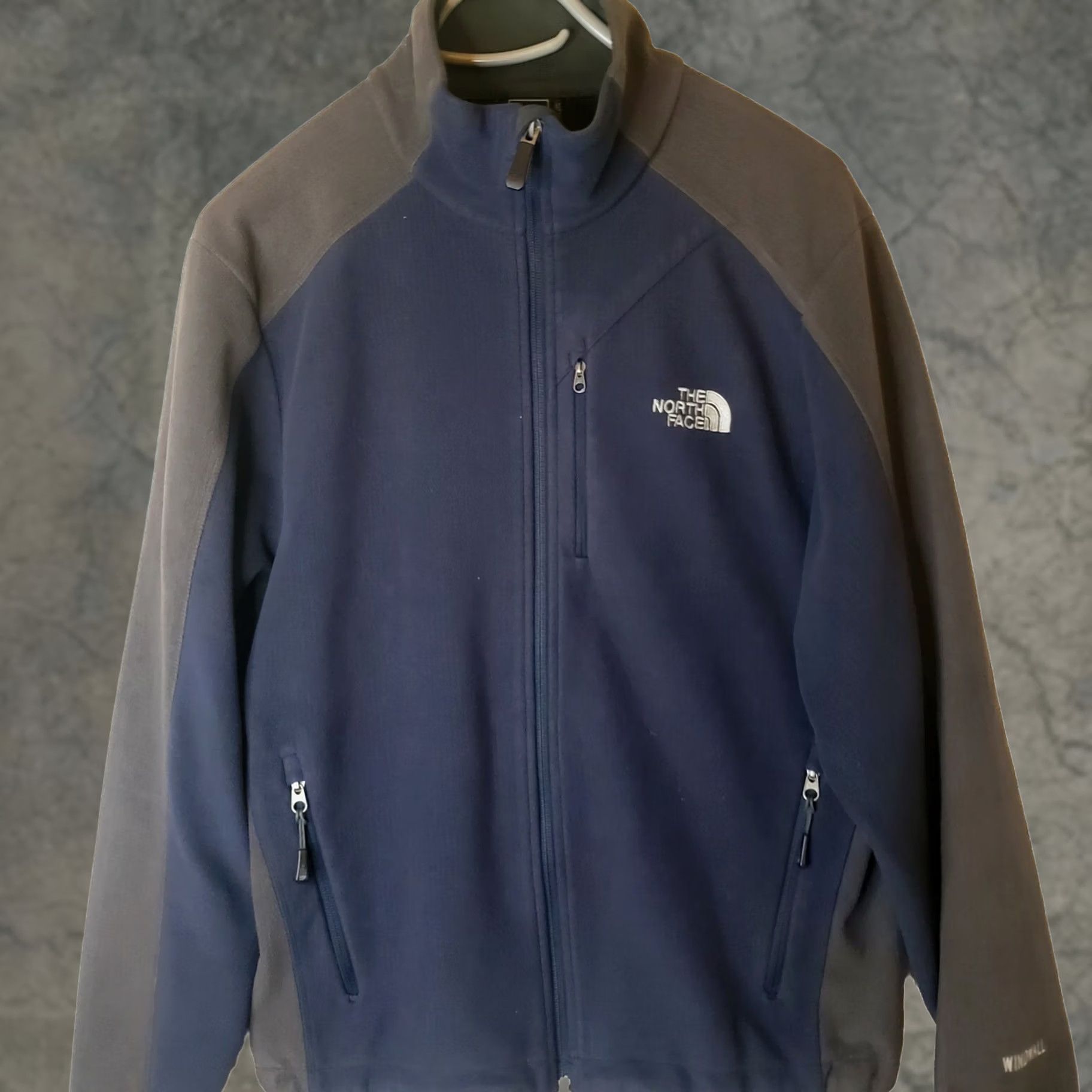 The North Face The North Face Windwall Fleece Jacket Men's M Blue Windproof Insulated Lined Full Zip Pockets Size US M / EU 48-50 / 2 - 1 Thumbnail